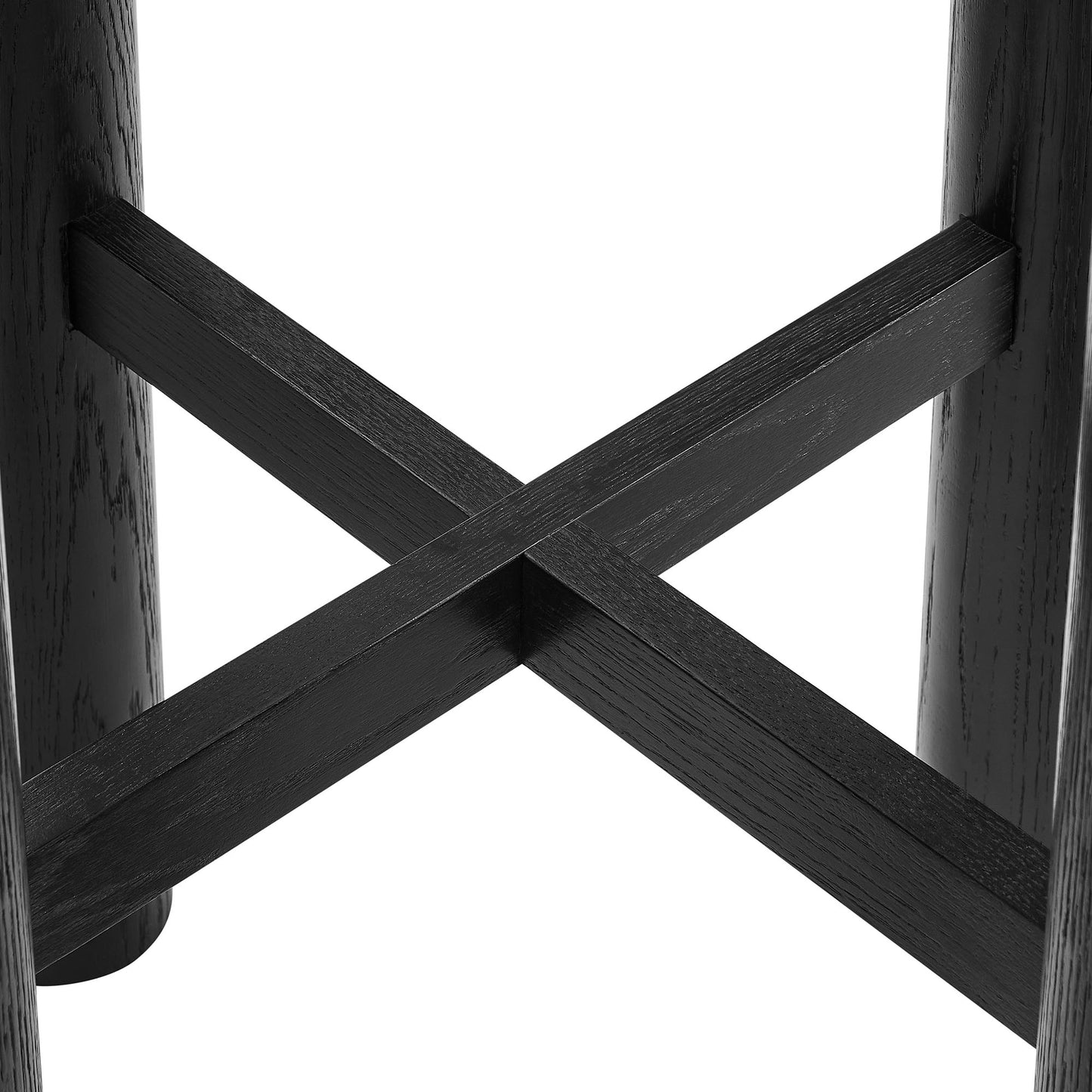 Alvia Round 30" Oak Wood Bar Table by Modway