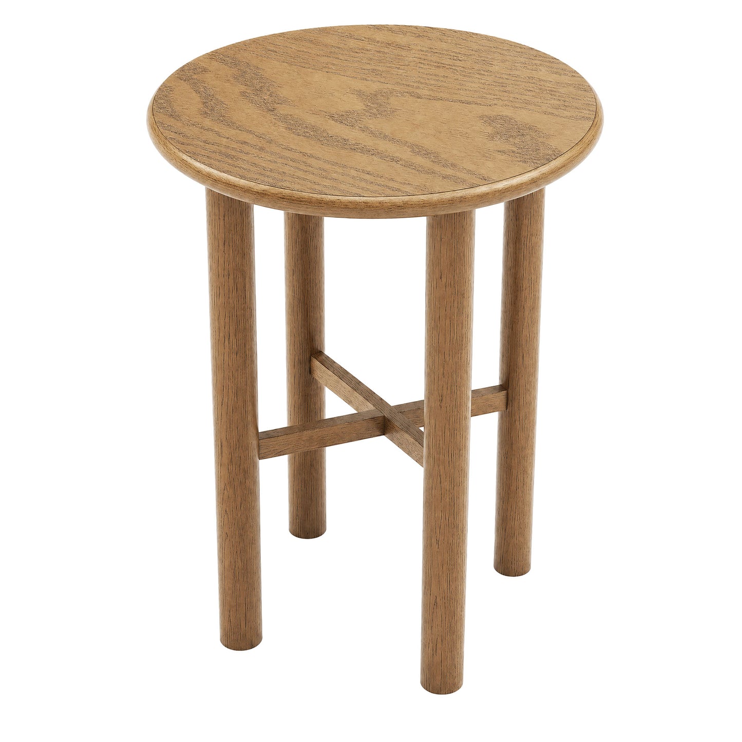 Alvia Round 30" Oak Wood Bar Table by Modway