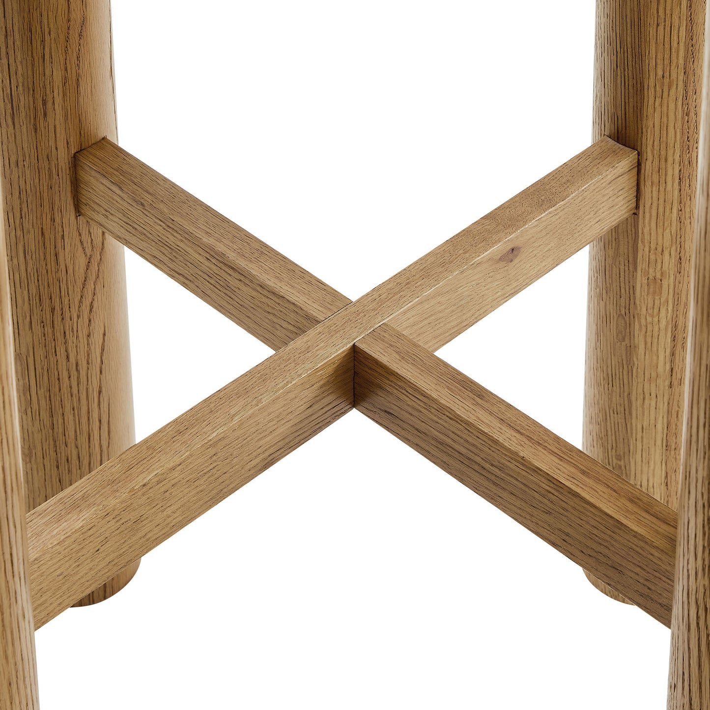 Alvia Round 30" Oak Wood Bar Table by Modway