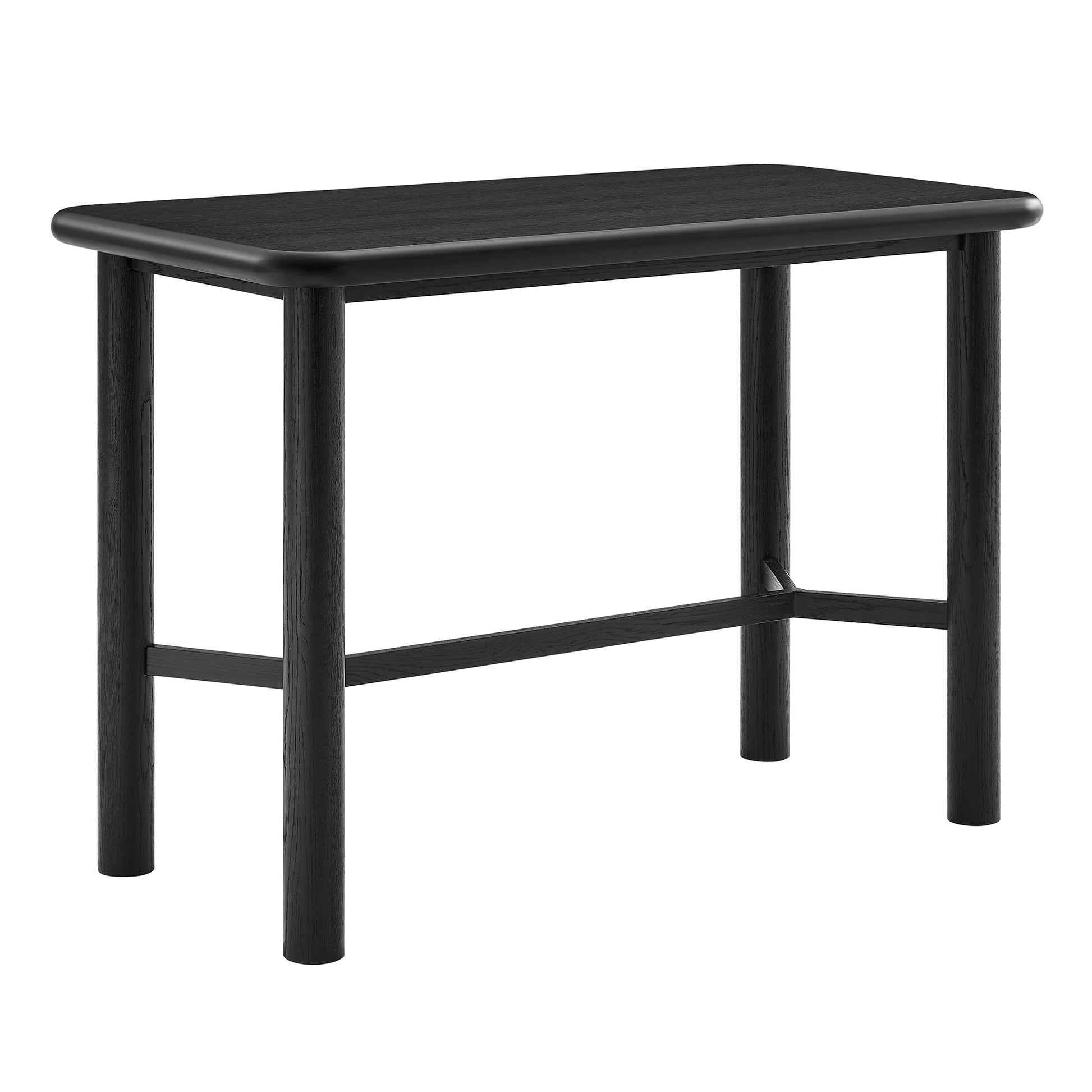 Alvia Rectangular 60" Oak Wood Bar Table by Modway