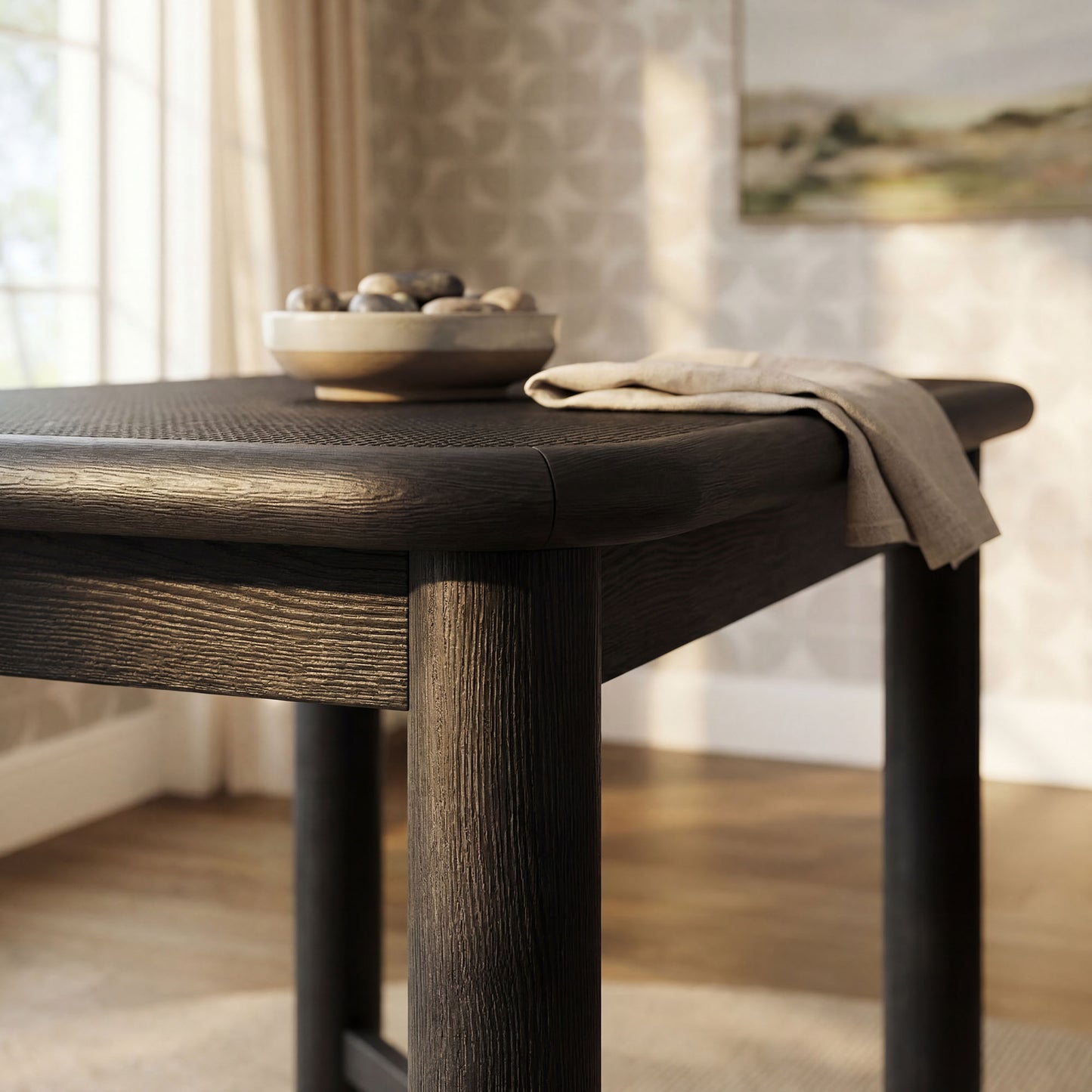 Alvia Rectangular 60" Oak Wood Bar Table by Modway