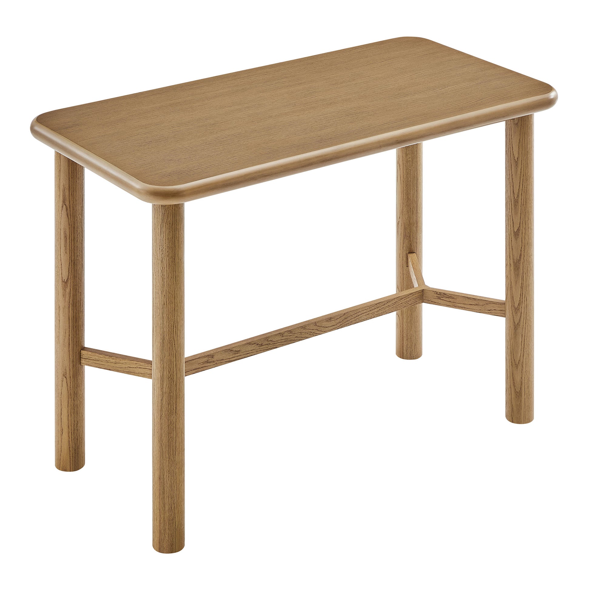 Alvia Rectangular 60" Oak Wood Bar Table by Modway