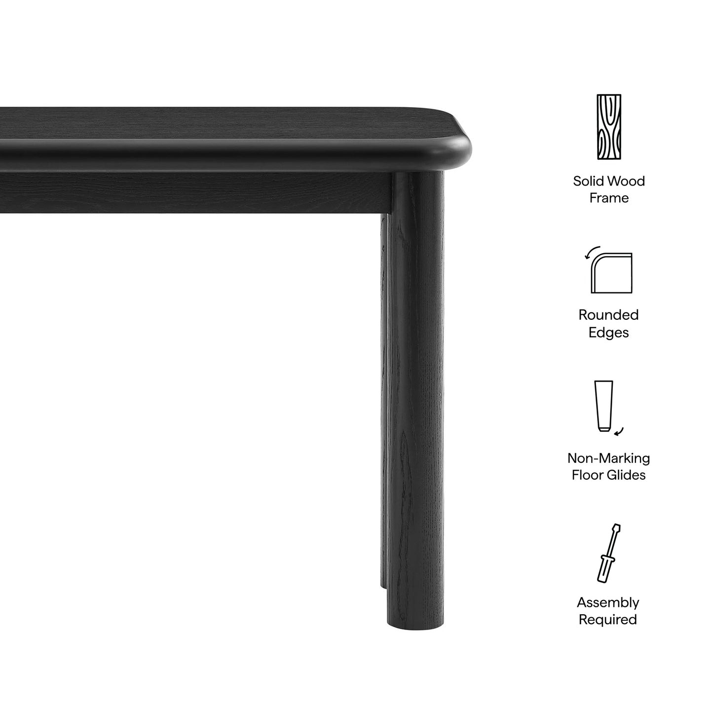 Alvia Oak Wood Console Table by Modway