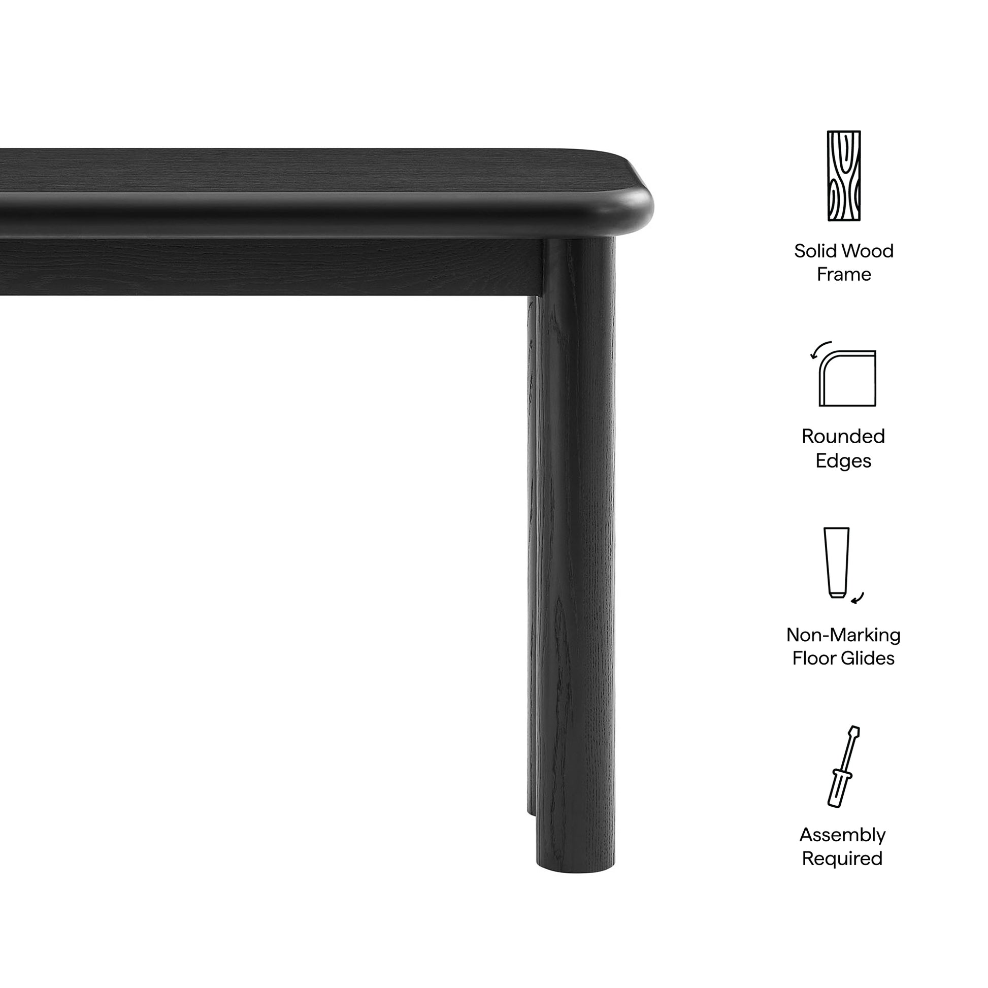 Alvia Oak Wood Console Table by Modway