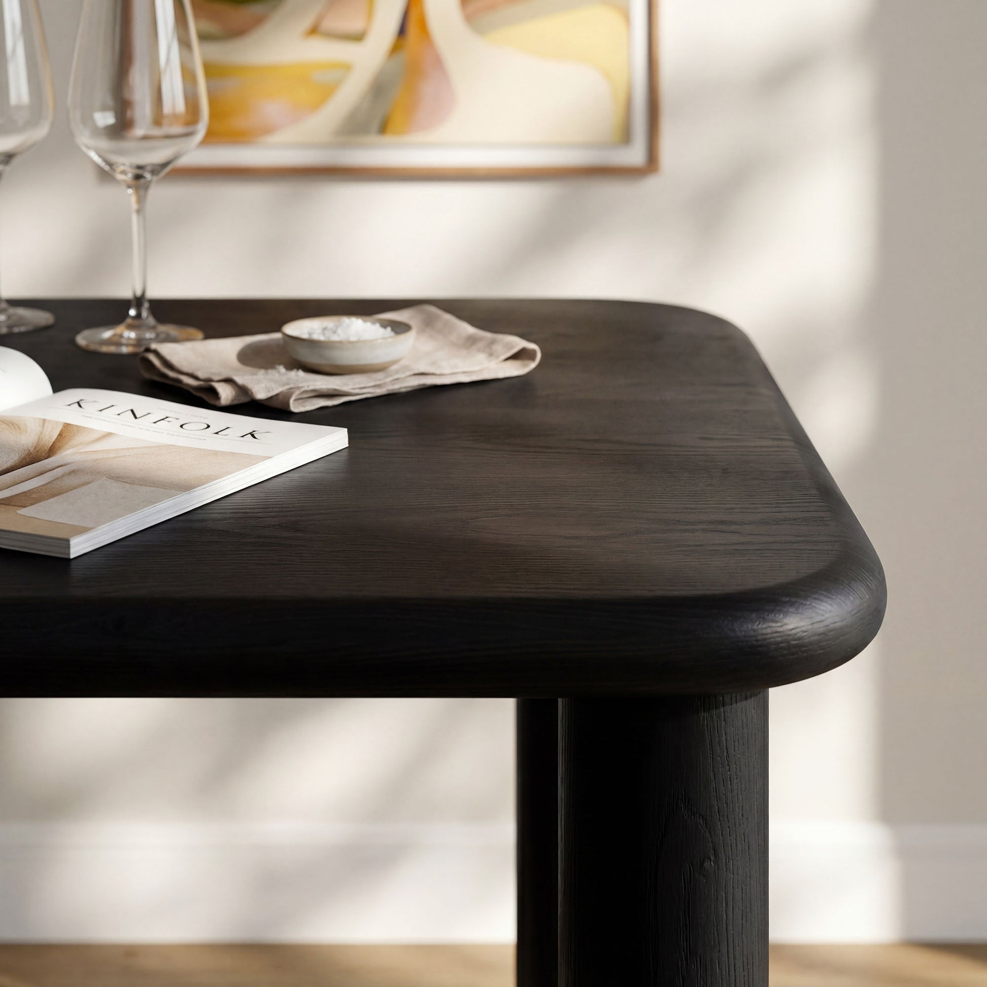 Alvia 72" Rectangular Oak Wood Dining Table by Modway