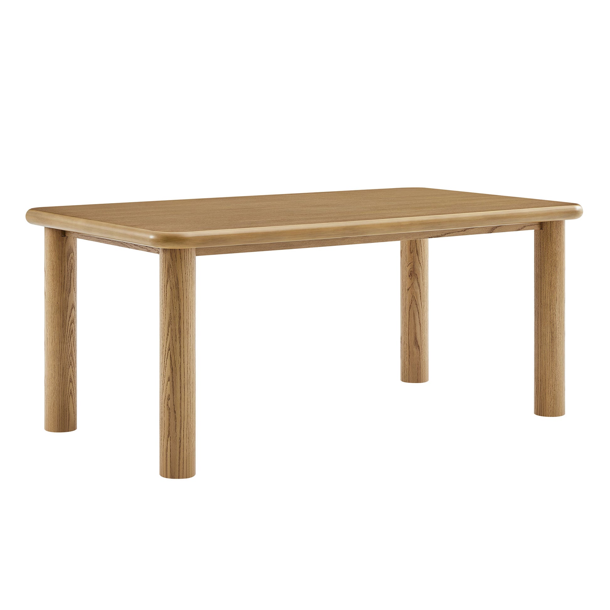 Alvia 72" Rectangular Oak Wood Dining Table by Modway
