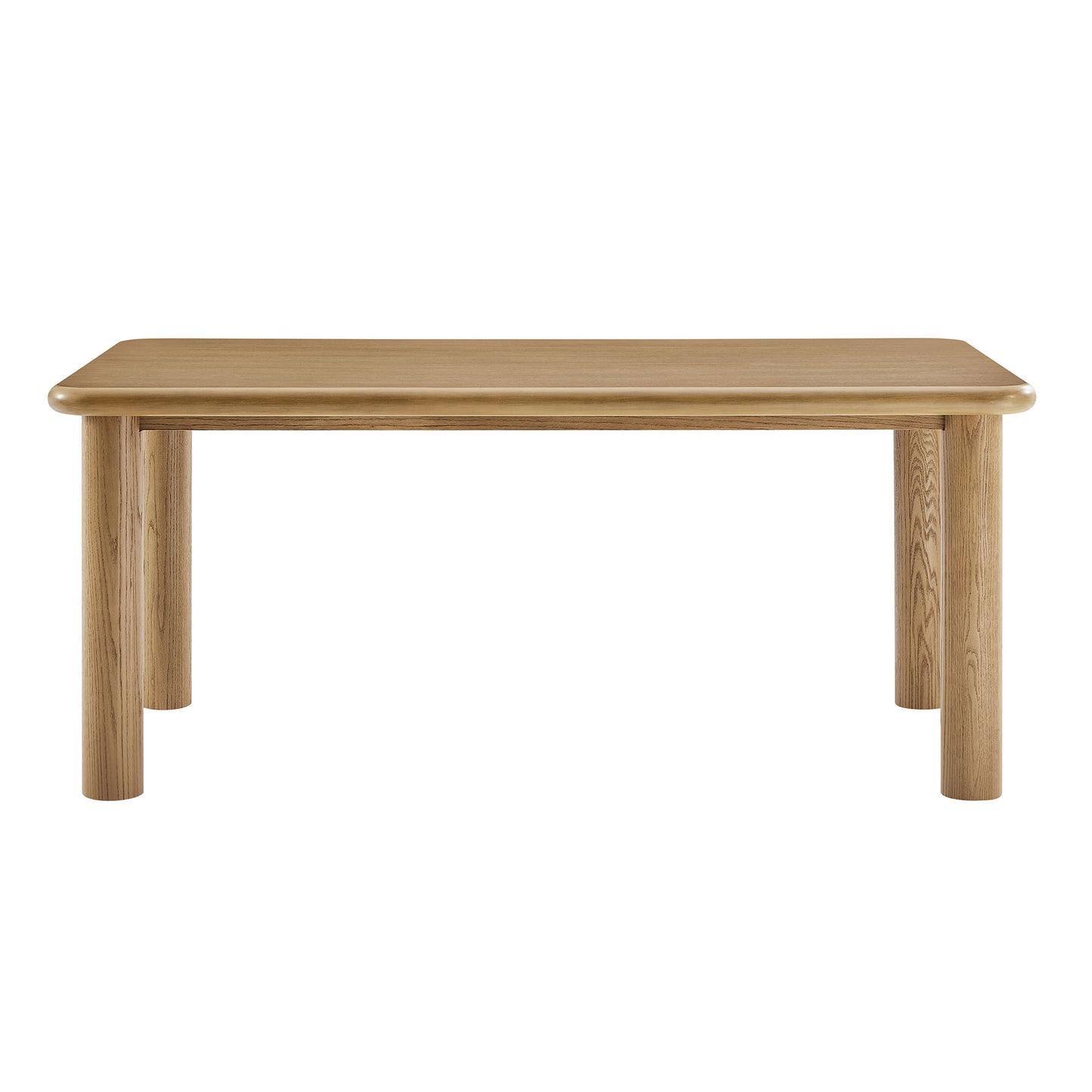 Alvia 72" Rectangular Oak Wood Dining Table by Modway