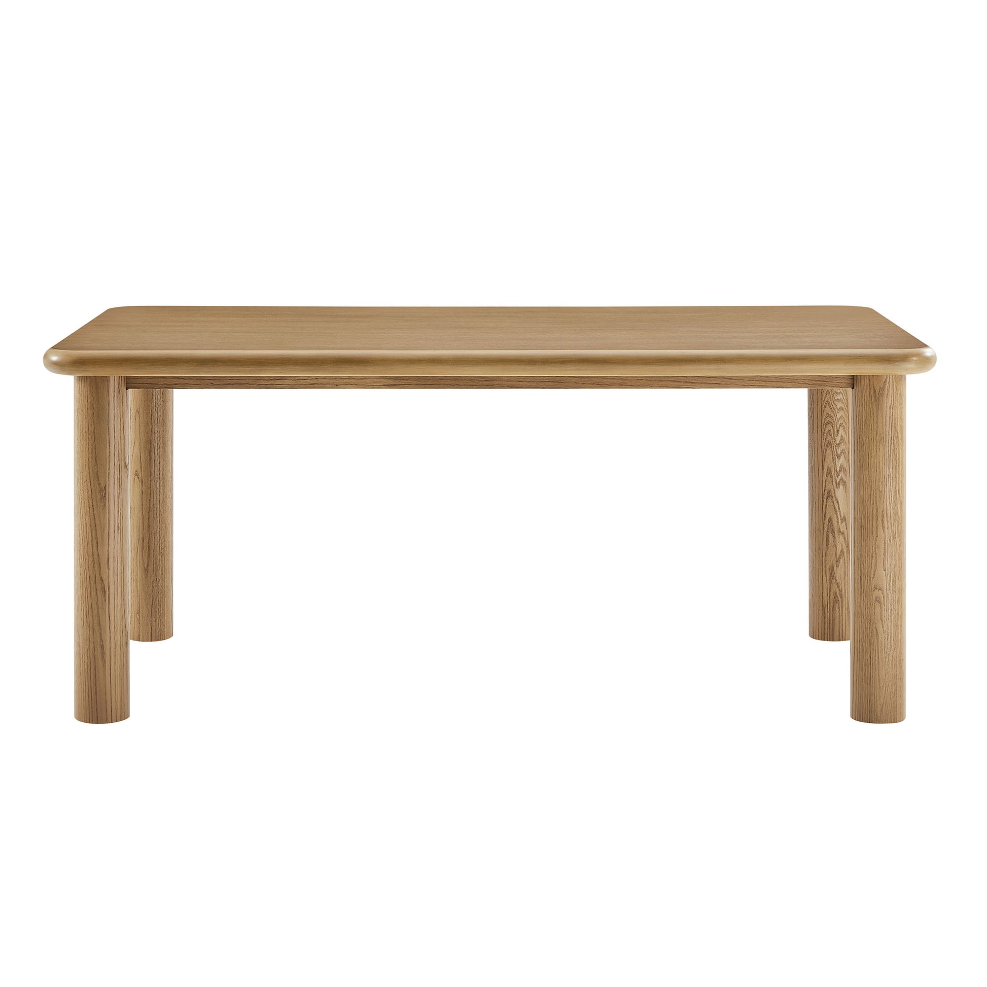 Alvia 72" Rectangular Oak Wood Dining Table by Modway