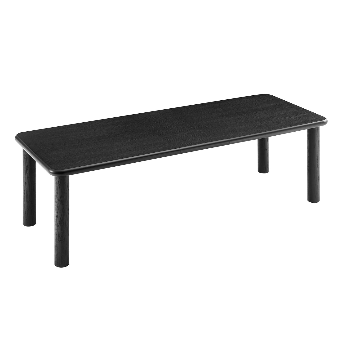 Alvia 86"-105" Extendable Rectangular Oak Wood Dining Table by Modway