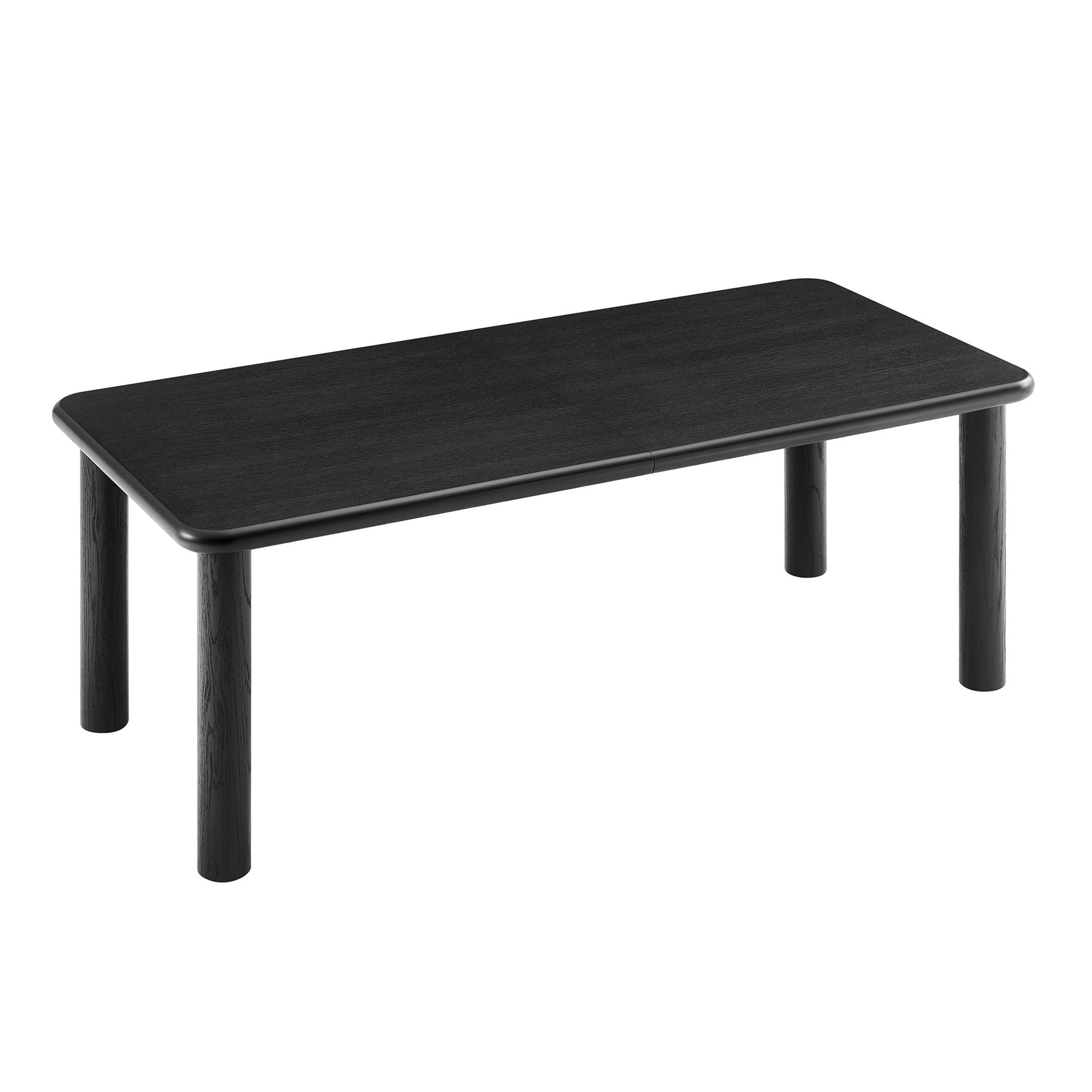 Alvia 86"-105" Extendable Rectangular Oak Wood Dining Table by Modway