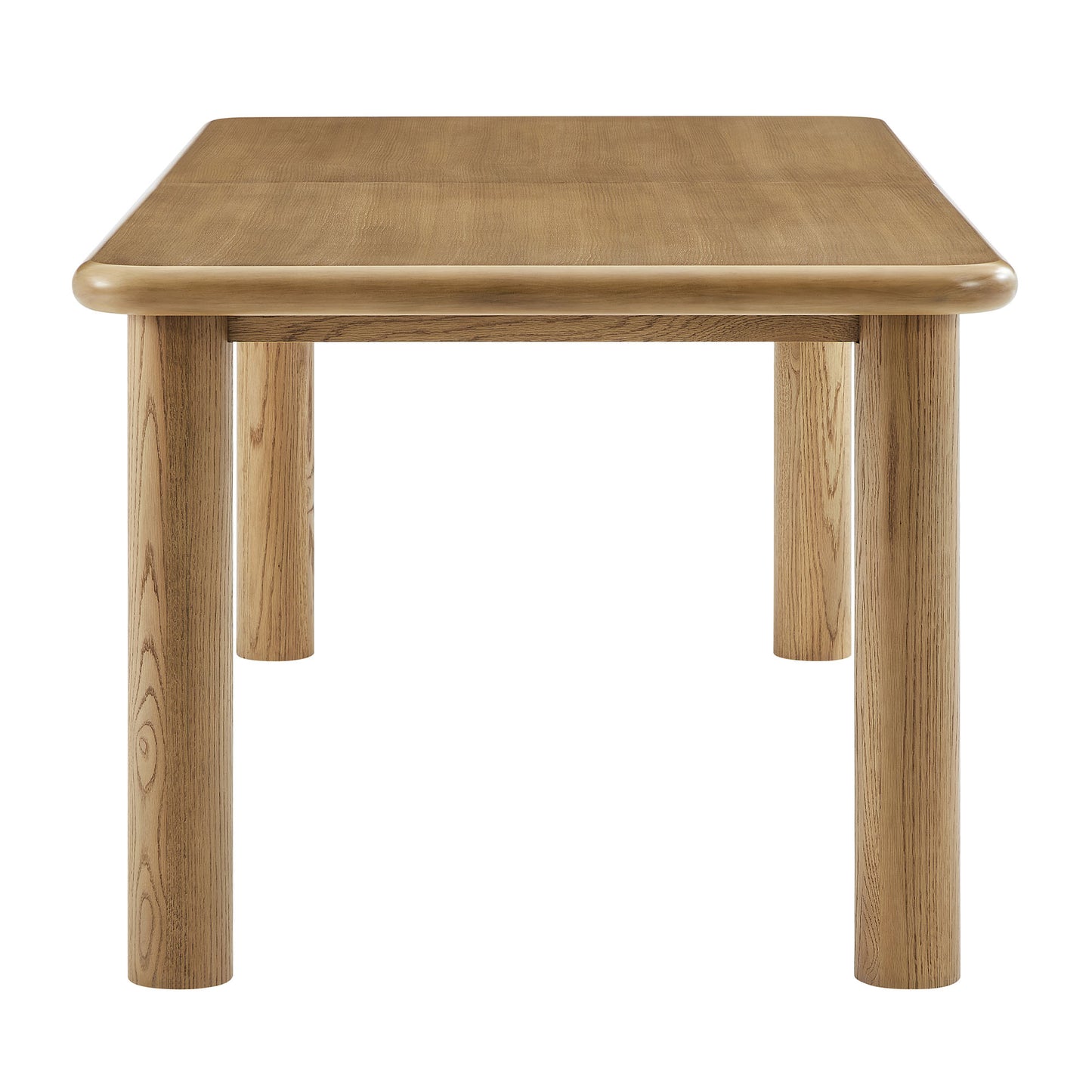 Alvia 86"-105" Extendable Rectangular Oak Wood Dining Table by Modway