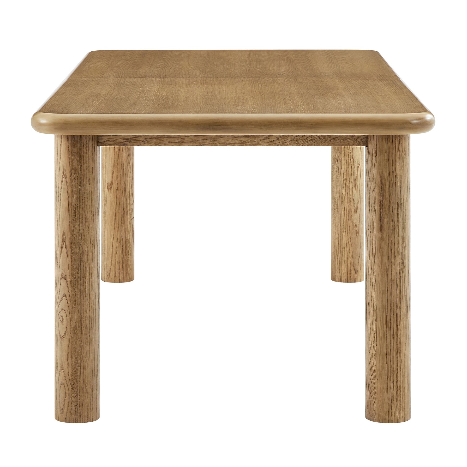 Alvia 86"-105" Extendable Rectangular Oak Wood Dining Table by Modway