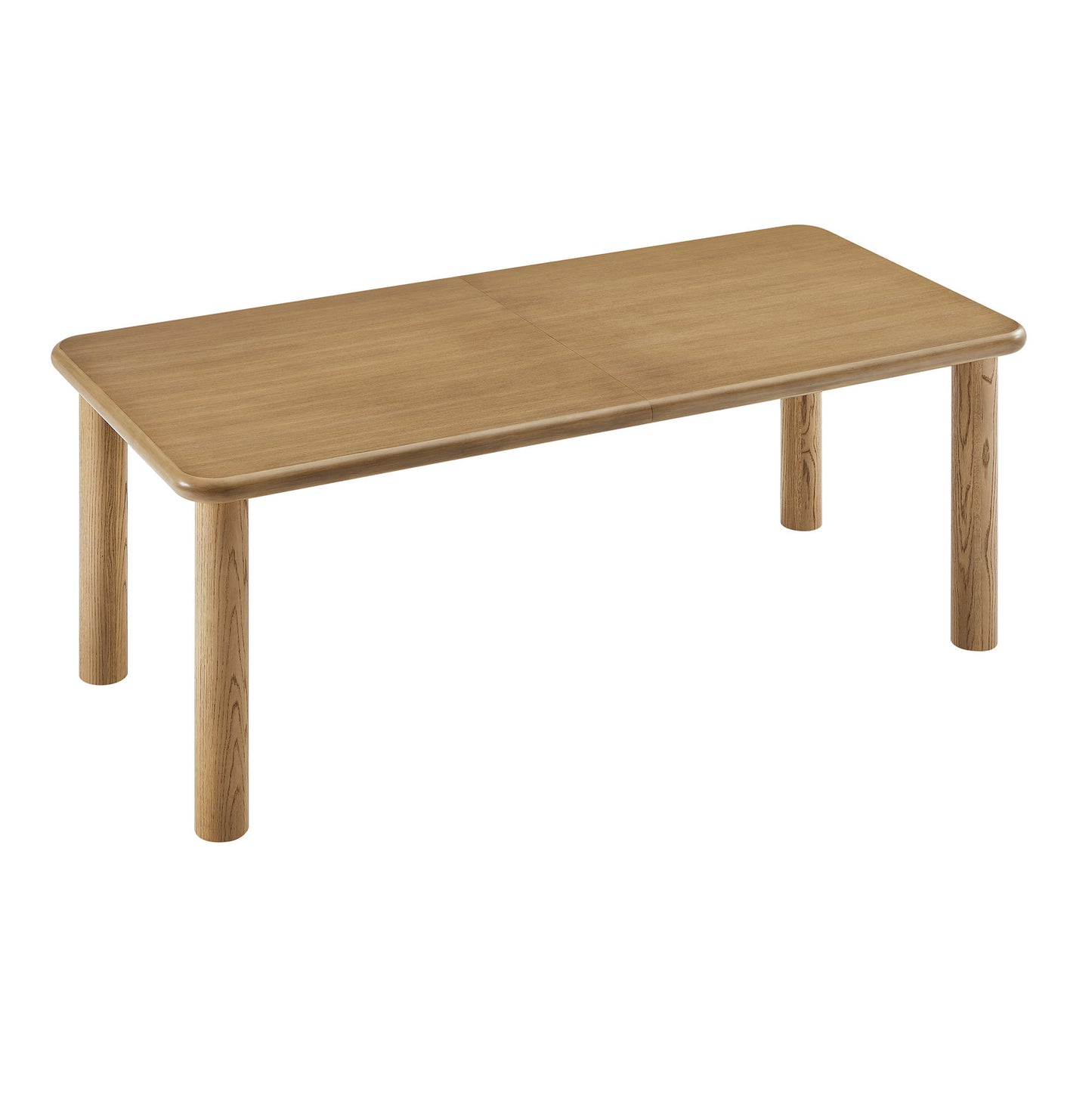 Alvia 86"-105" Extendable Rectangular Oak Wood Dining Table by Modway