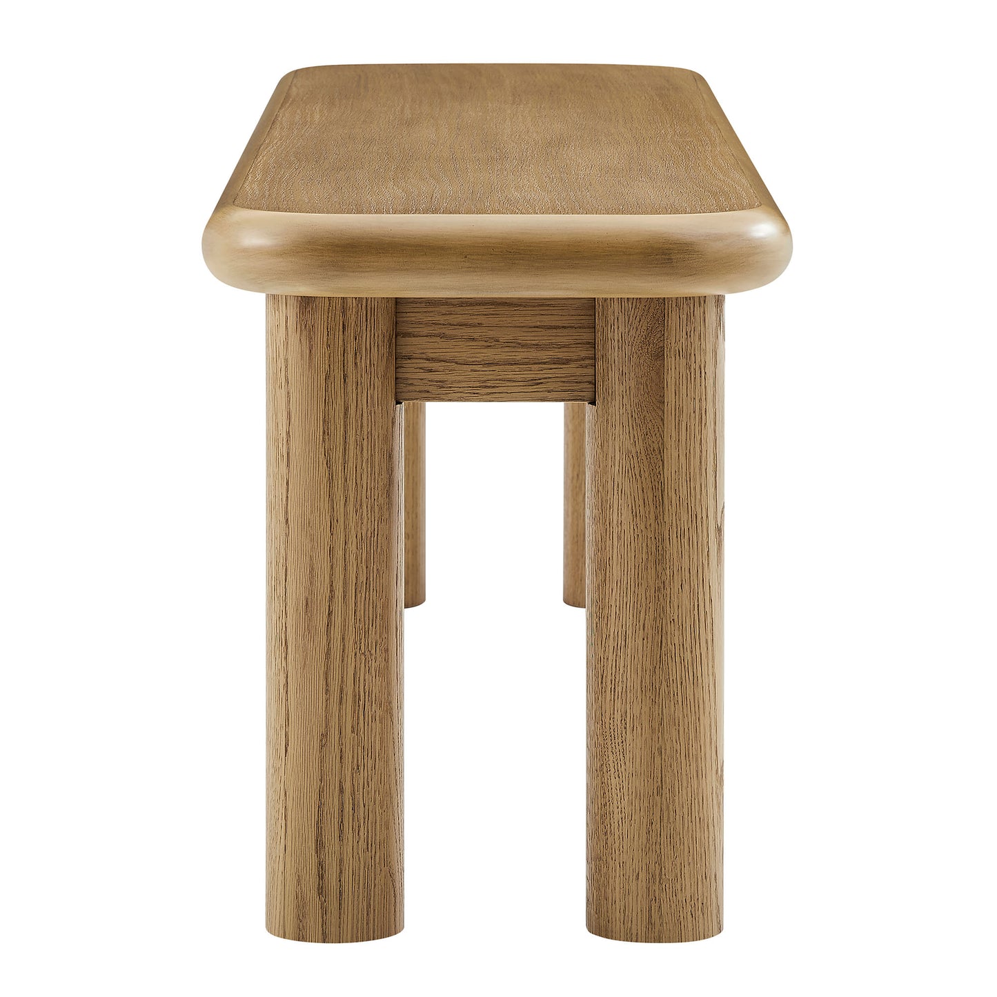 Alvia 58" Oak Wood Bench by Modway