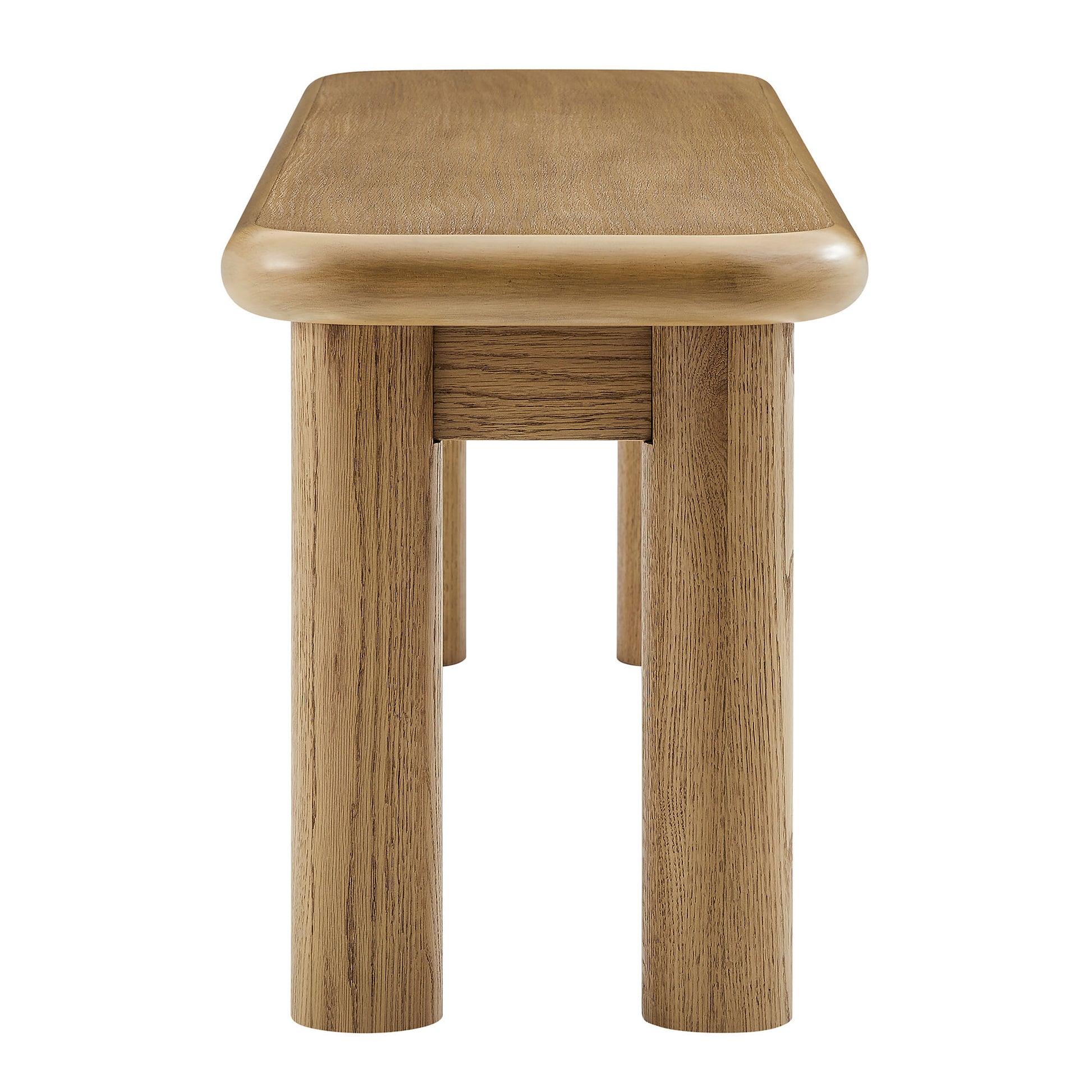 Alvia 58" Oak Wood Bench by Modway