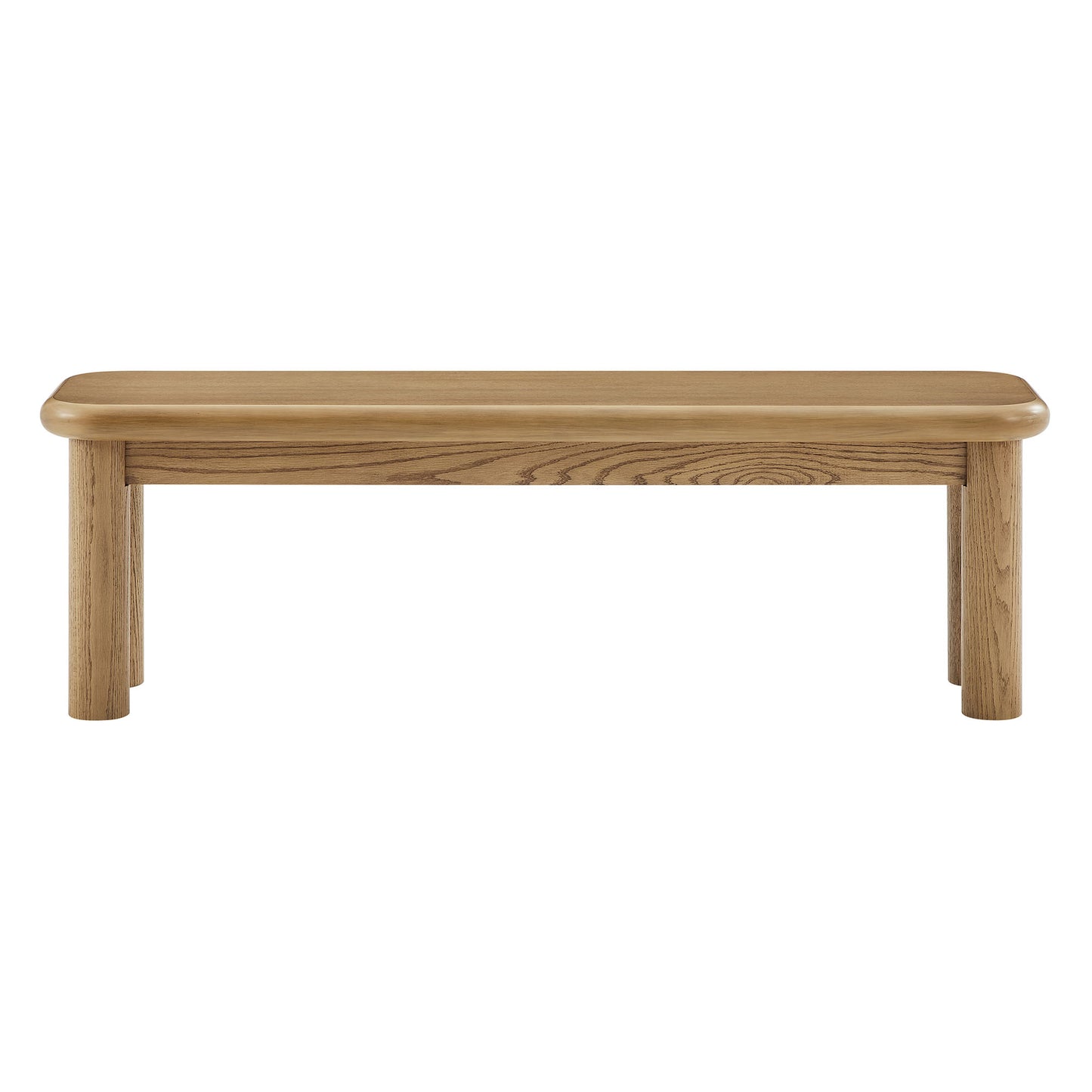 Alvia 58" Oak Wood Bench by Modway