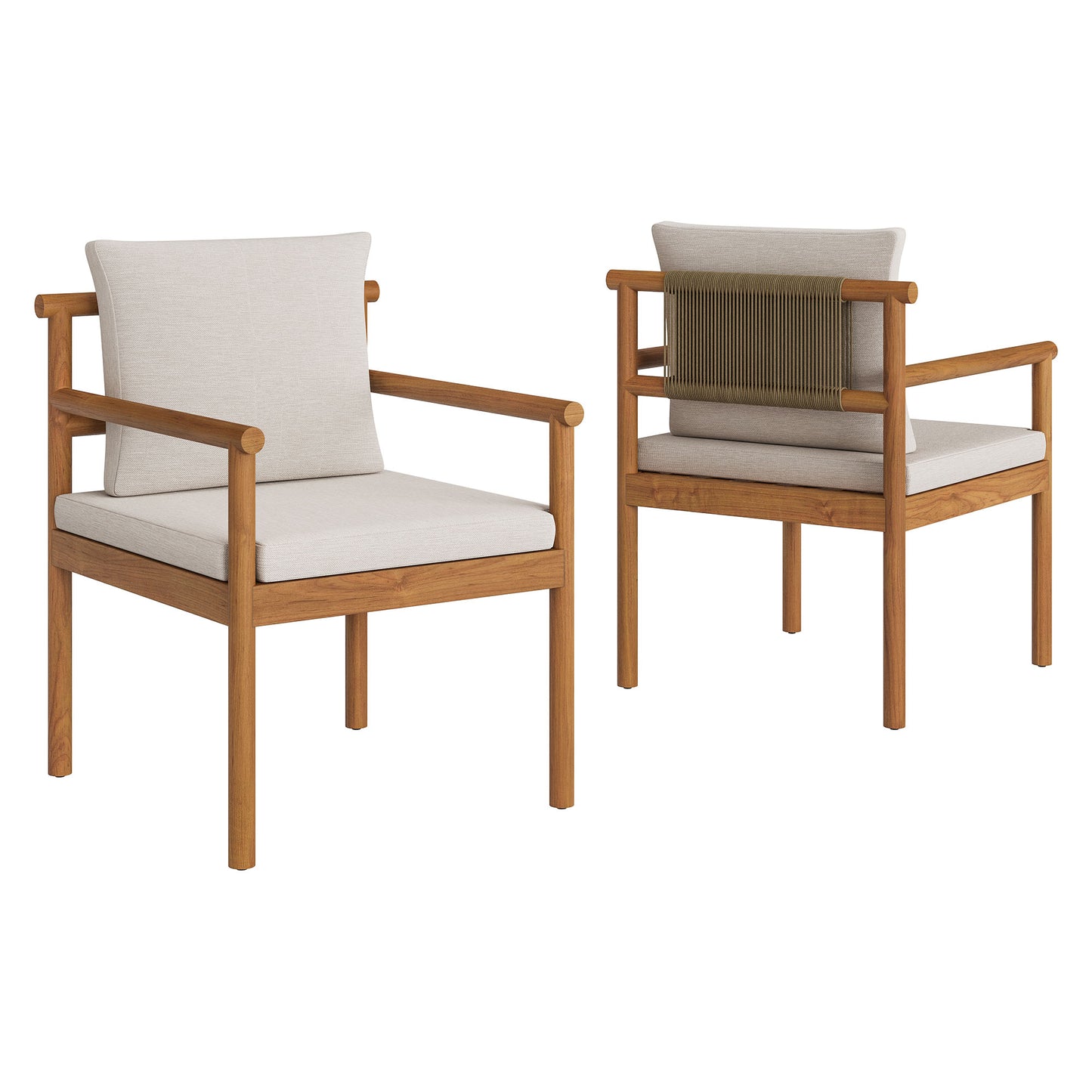 Eleni 7 Piece Outdoor Patio Teak Wood Dining Set by Modway