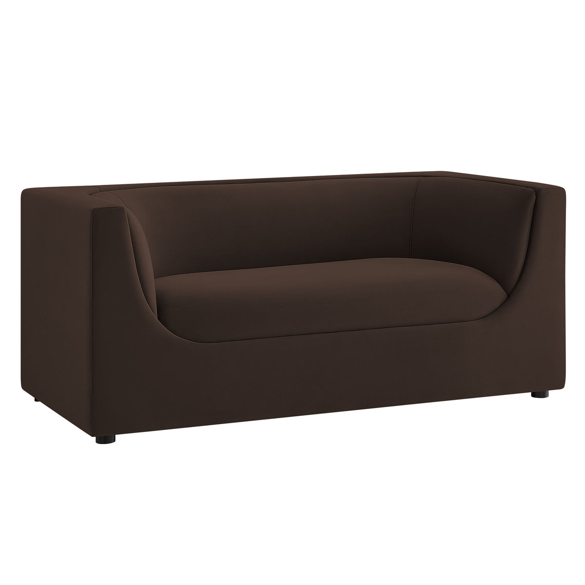 Hilda 67" Curved Back Performance Velvet Loveseat by Modway