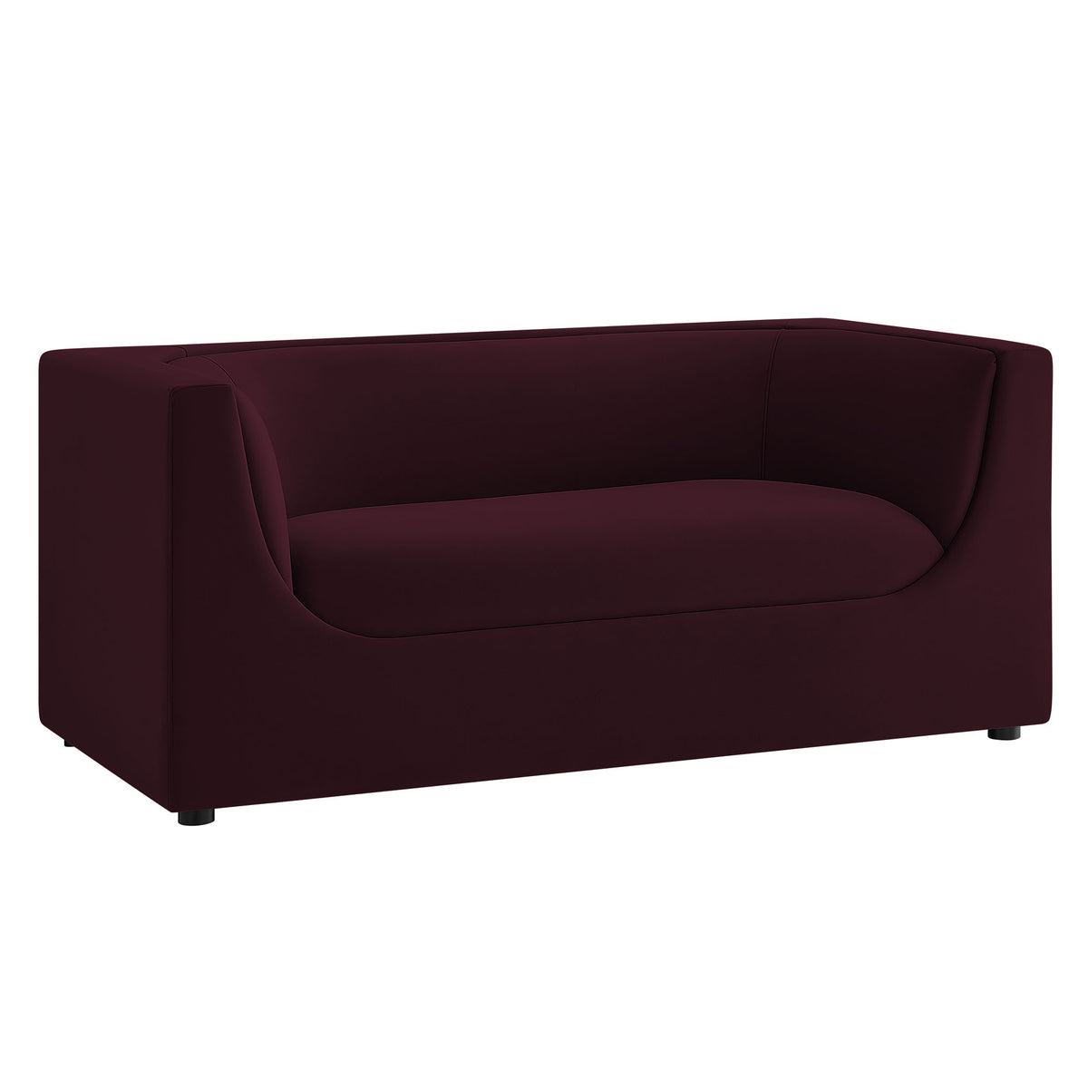 Hilda 67" Curved Back Performance Velvet Loveseat by Modway