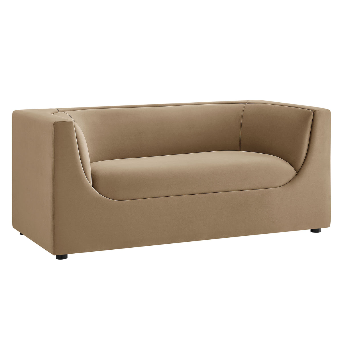 Hilda 67" Curved Back Performance Velvet Loveseat by Modway
