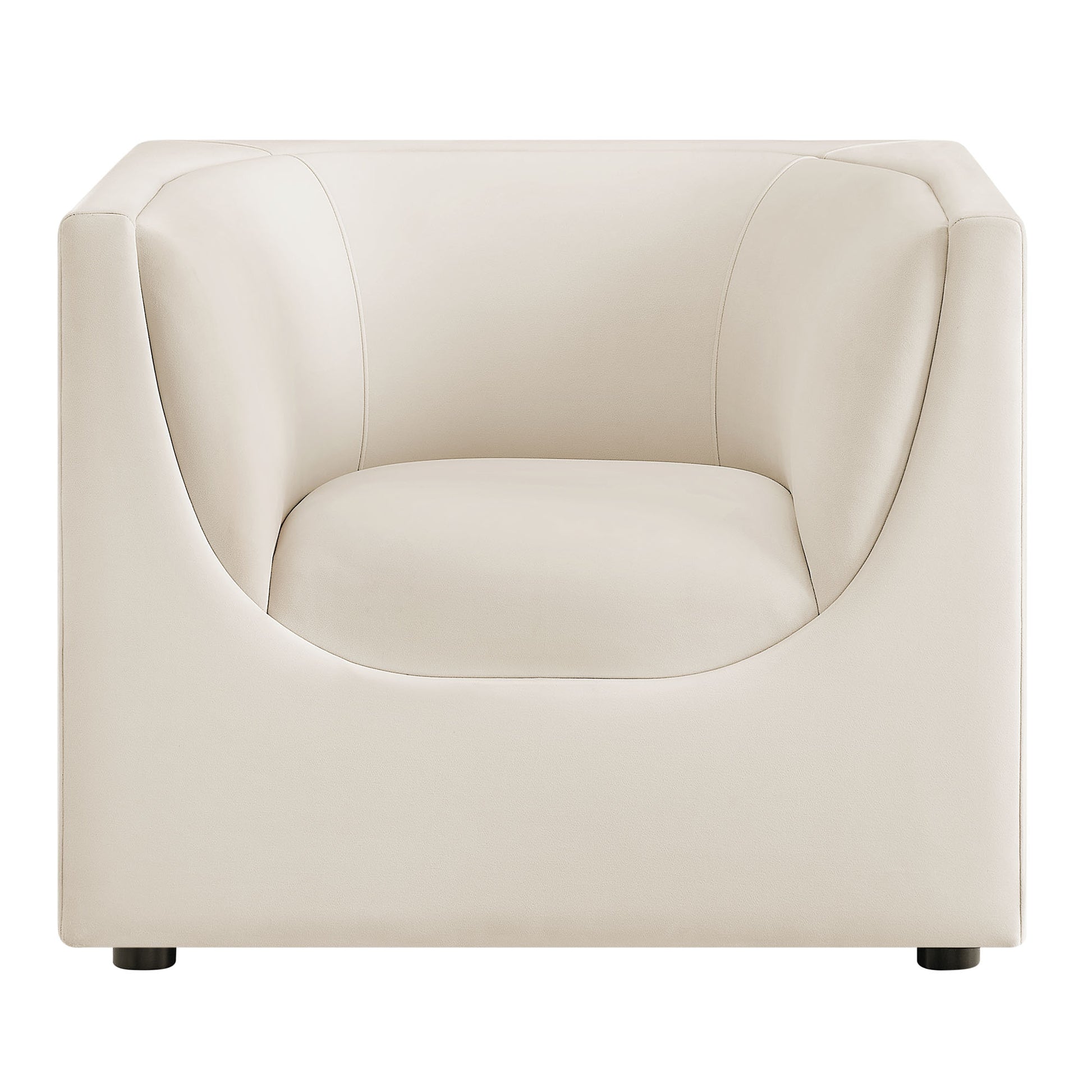 Hilda Curved Back Performance Velvet Armchair by Modway