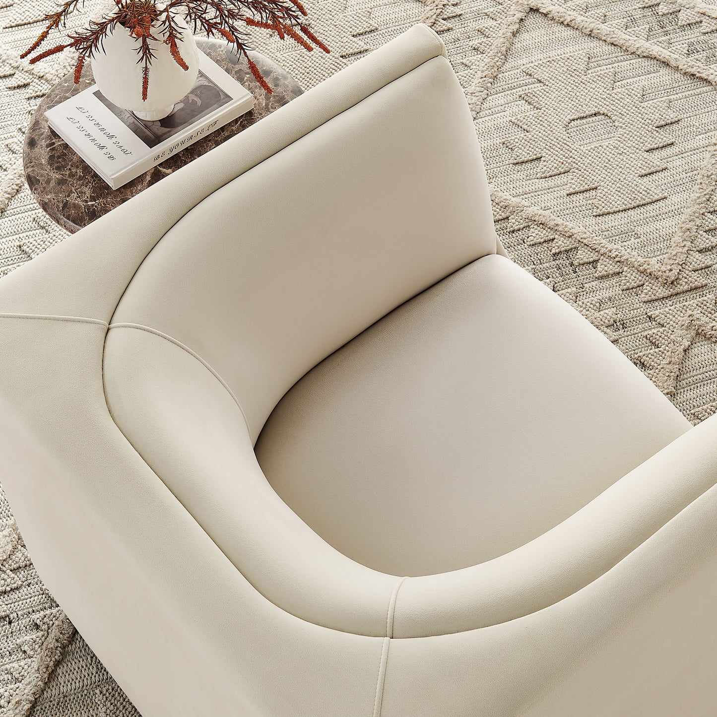 Hilda Curved Back Performance Velvet Armchair by Modway