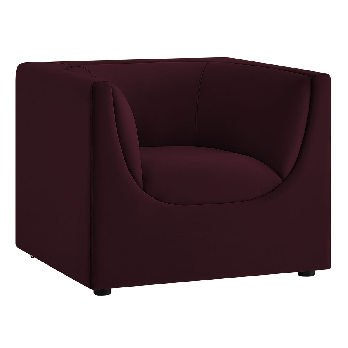 Hilda Curved Back Performance Velvet Armchair by Modway