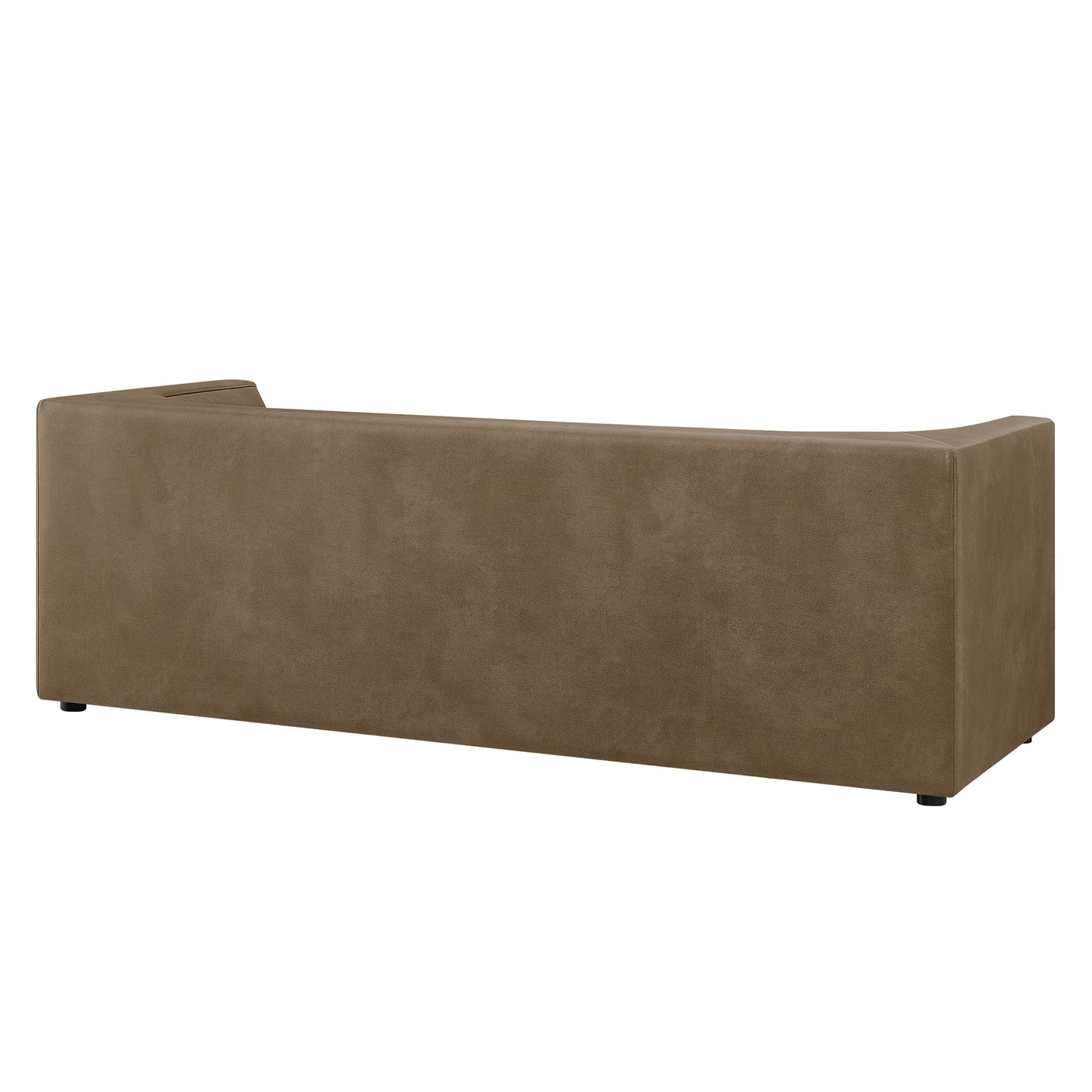 Hilda 86" Curved Back Vegan Leather Sofa by Modway