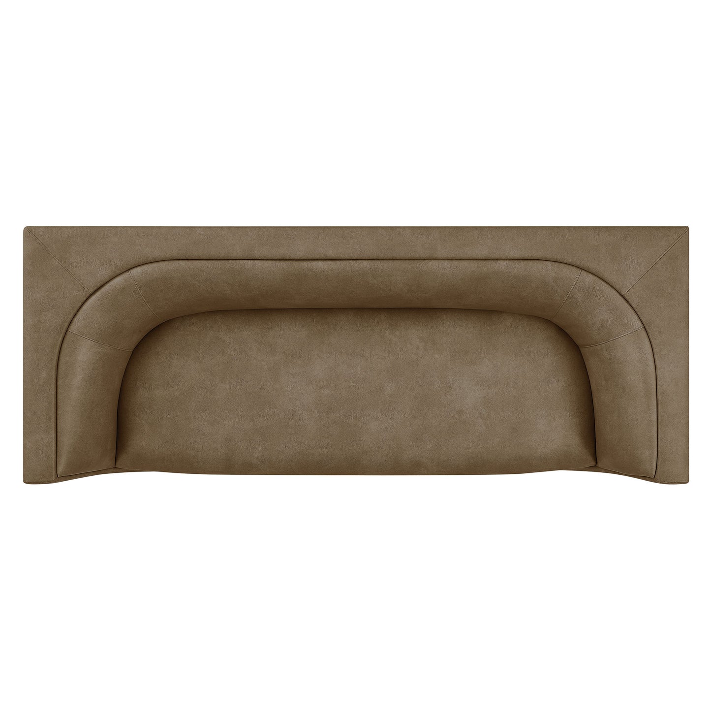 Hilda 86" Curved Back Vegan Leather Sofa by Modway
