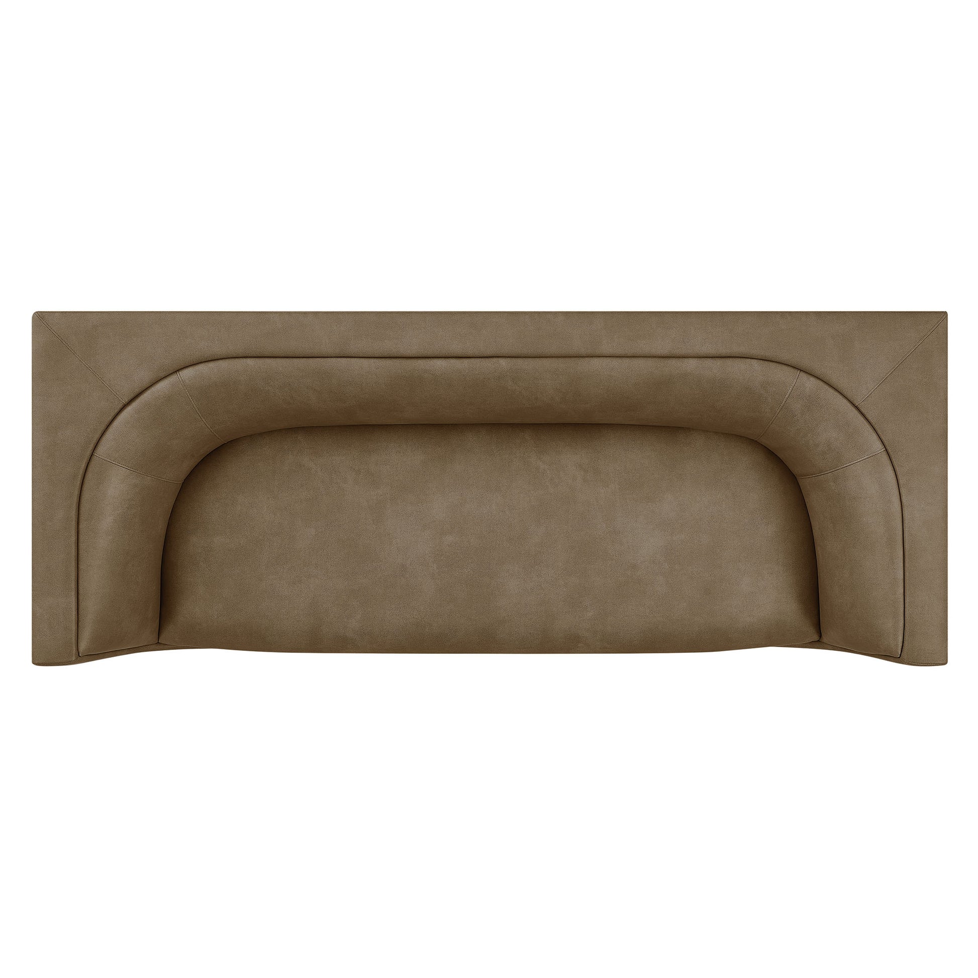 Hilda 86" Curved Back Vegan Leather Sofa by Modway
