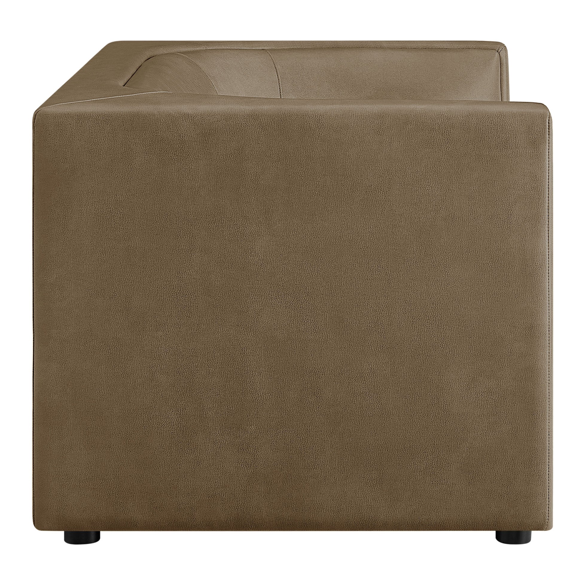 Hilda 67" Curved Back Vegan Leather Loveseat by Modway