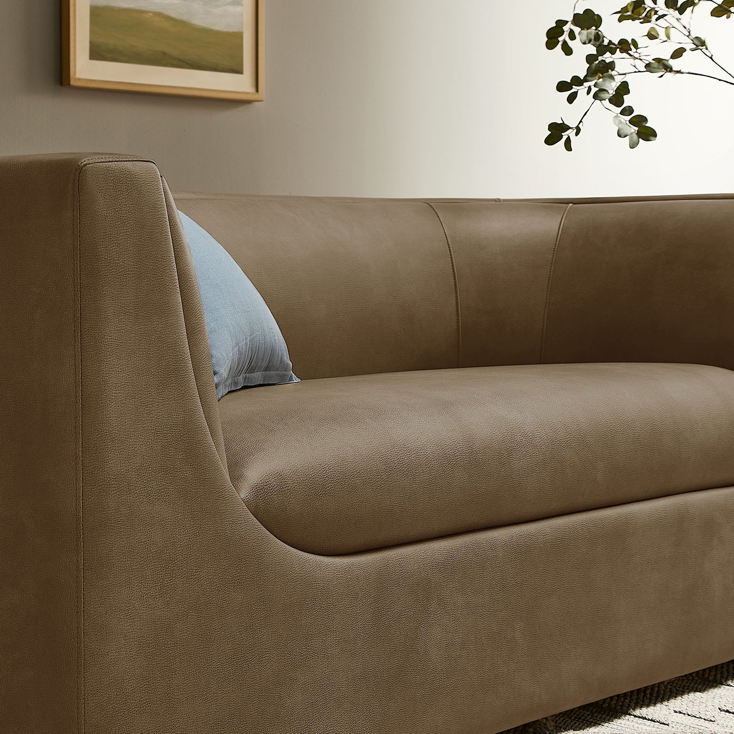 Hilda 67" Curved Back Vegan Leather Loveseat by Modway