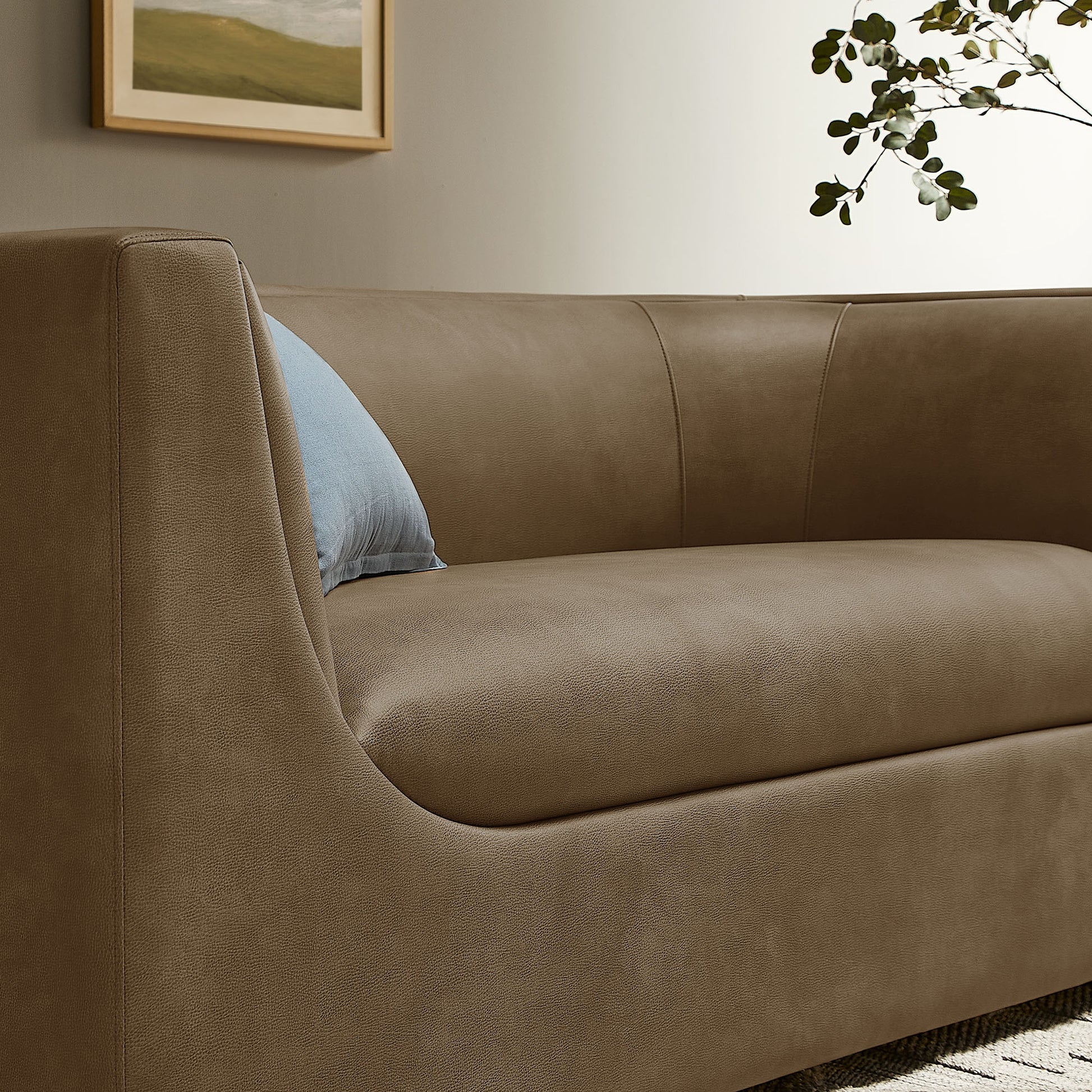 Hilda 67" Curved Back Vegan Leather Loveseat by Modway