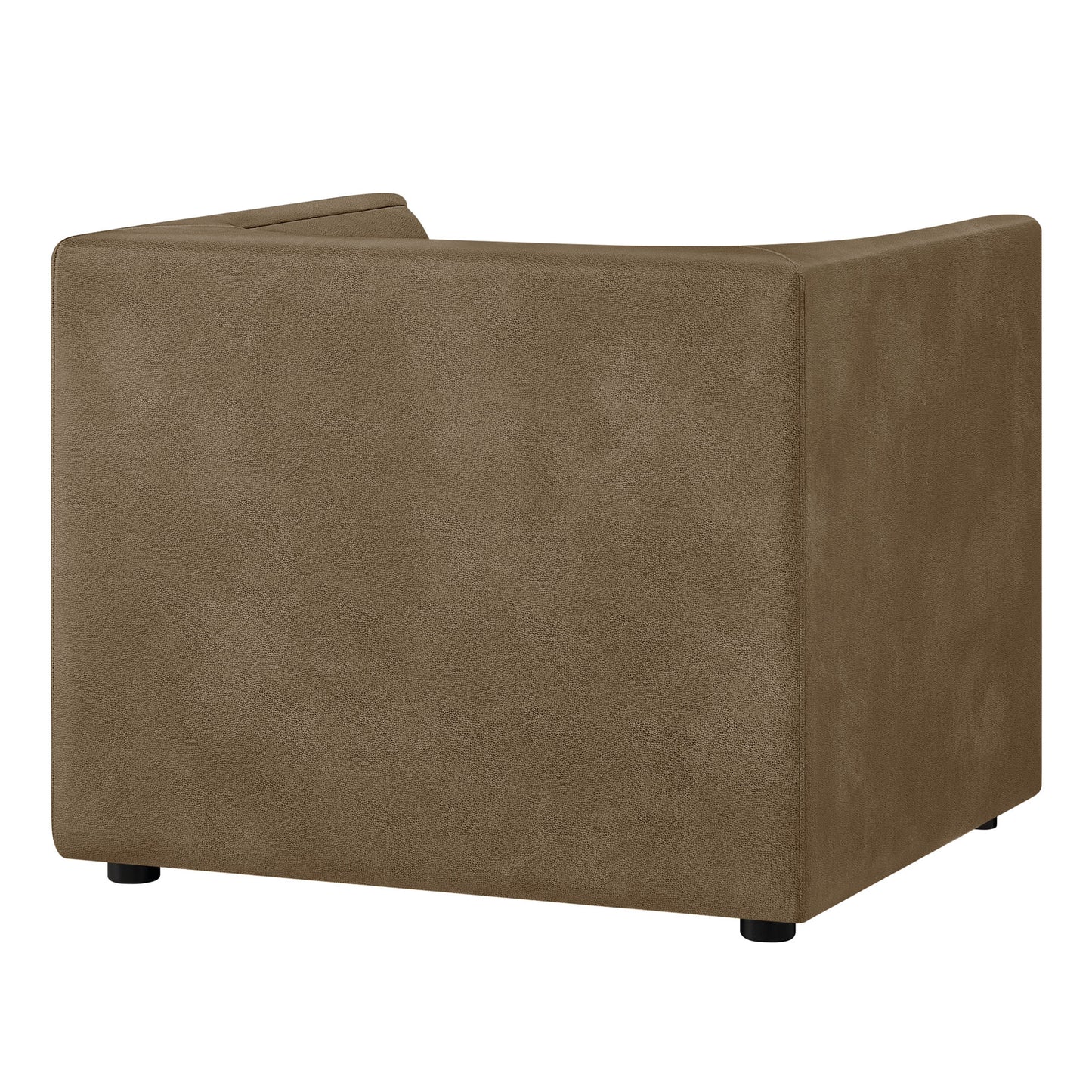 Hilda Curved Back Vegan Leather Armchair by Modway