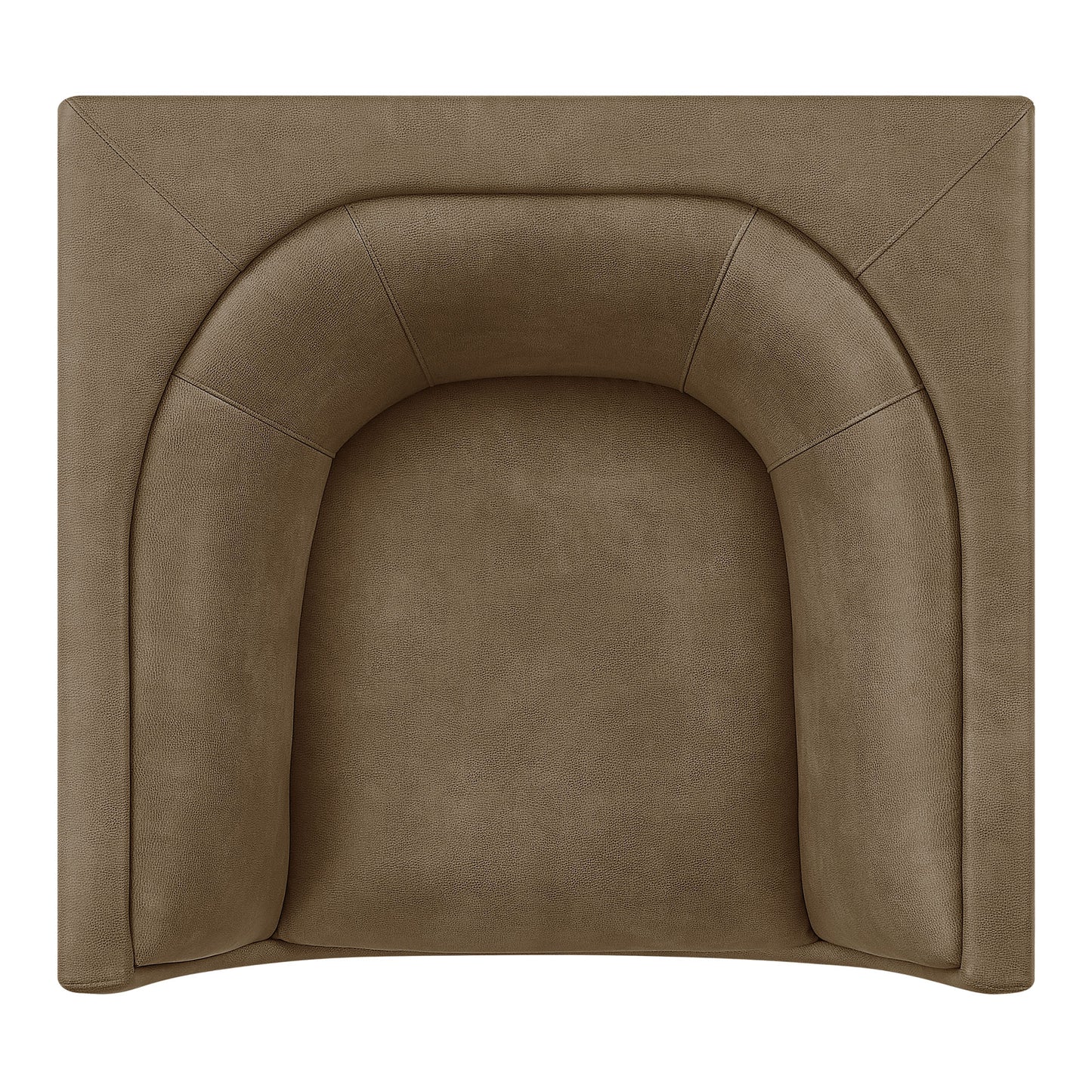 Hilda Curved Back Vegan Leather Armchair by Modway