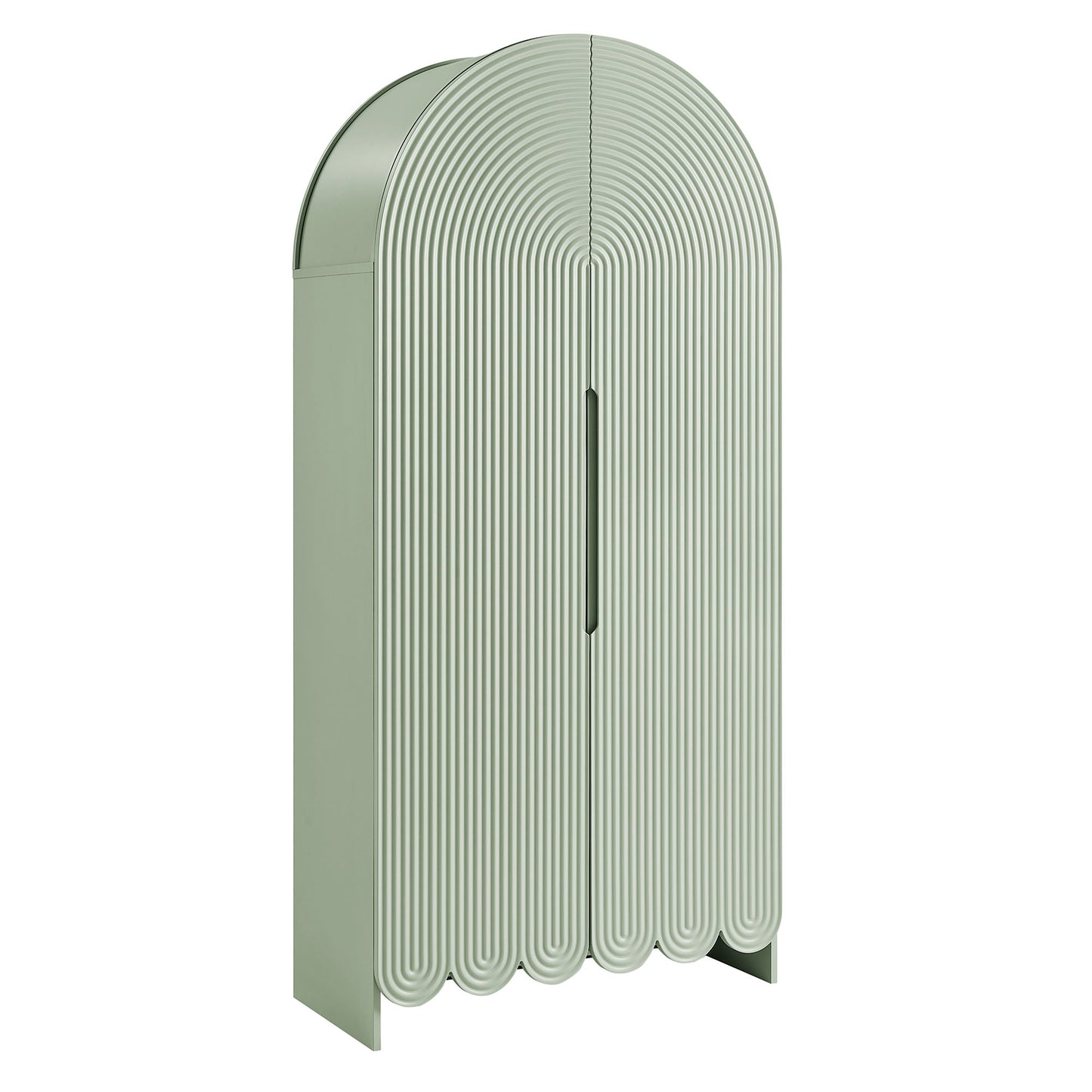 Dahlia 78 Inch Fluted and Scalloped Arched Storage Cabinet by Modway EEI-7570-SGE