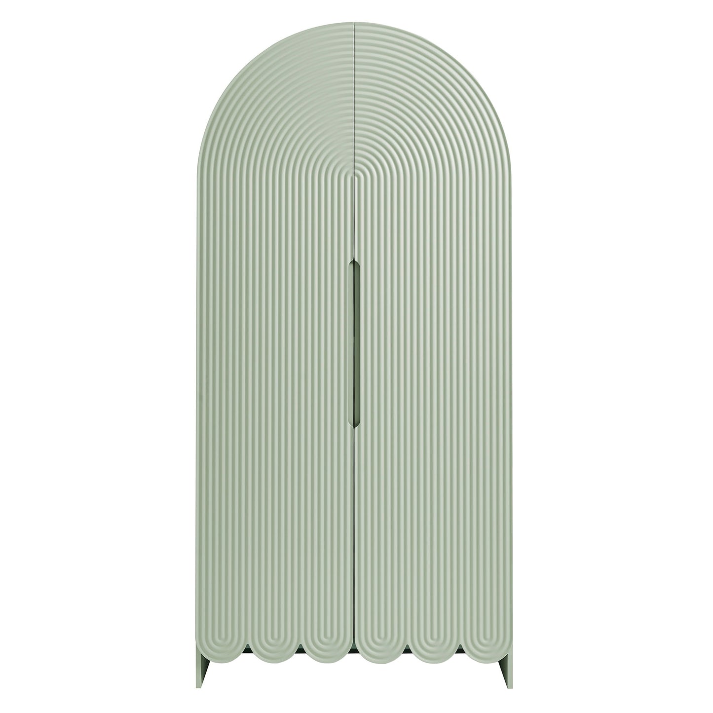 Dahlia 78 Inch Fluted and Scalloped Arched Storage Cabinet by Modway EEI-7570-SGE