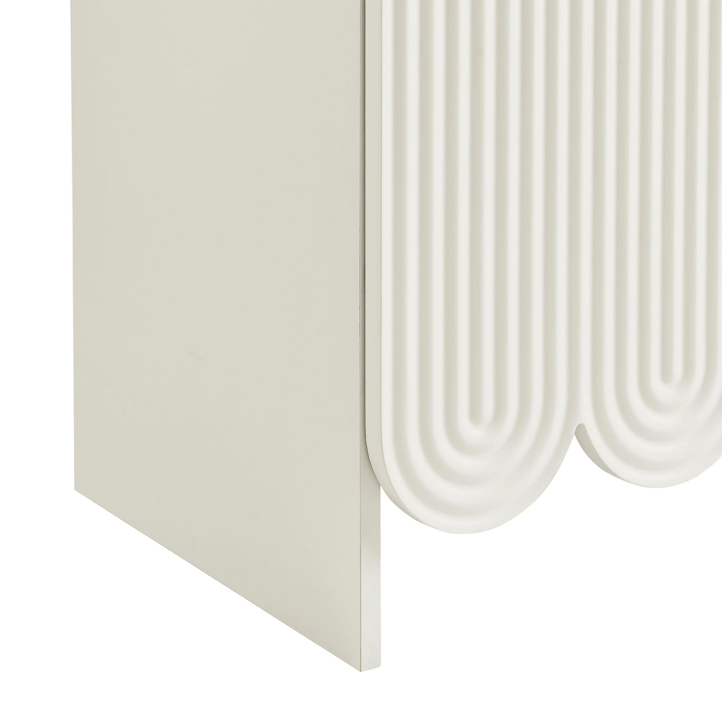 Dahlia 78 Inch Fluted and Scalloped Arched Storage Cabinet by Modway EEI-7570-WHI