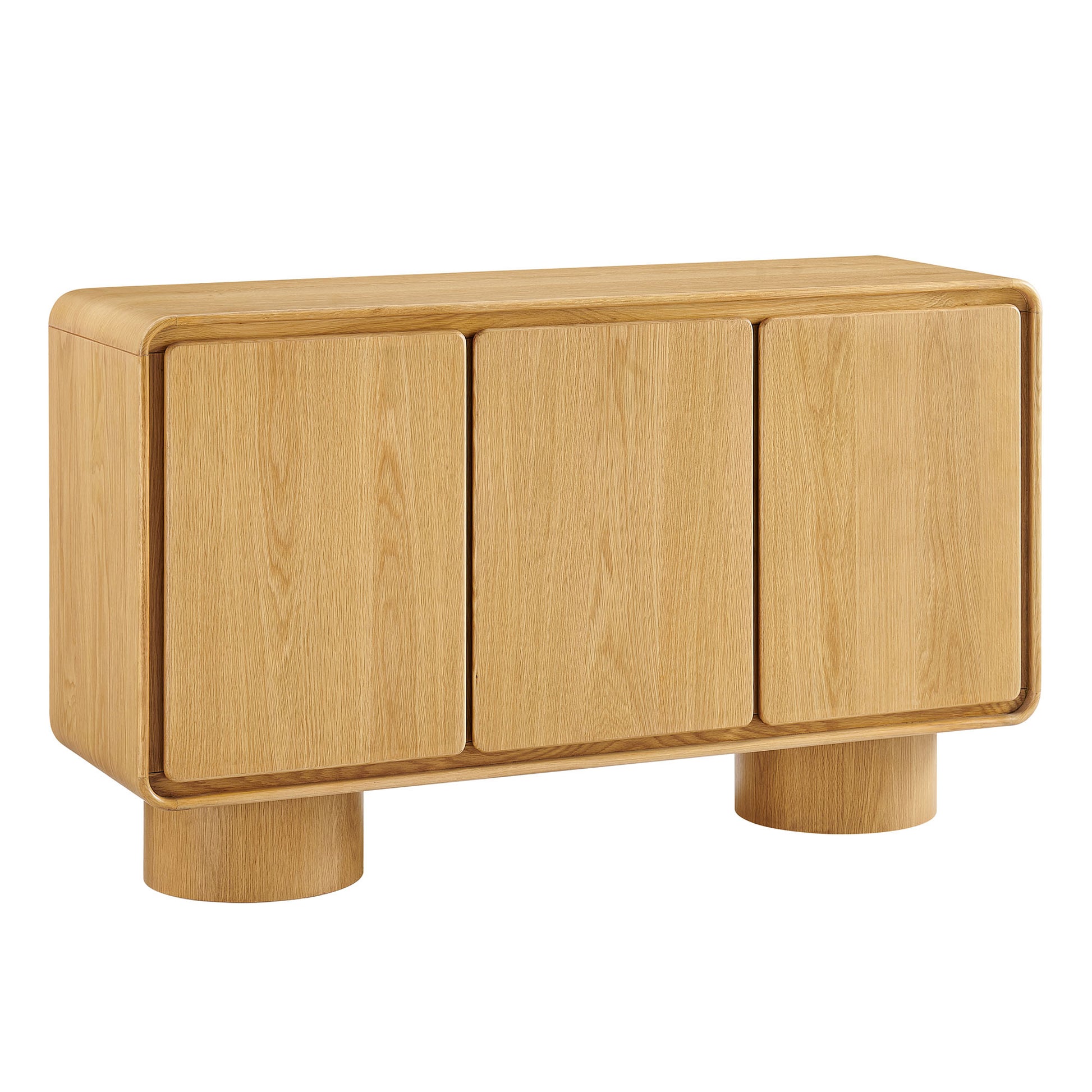 Lumo 3-Door Curved Wood Accent Cabinet by Modway