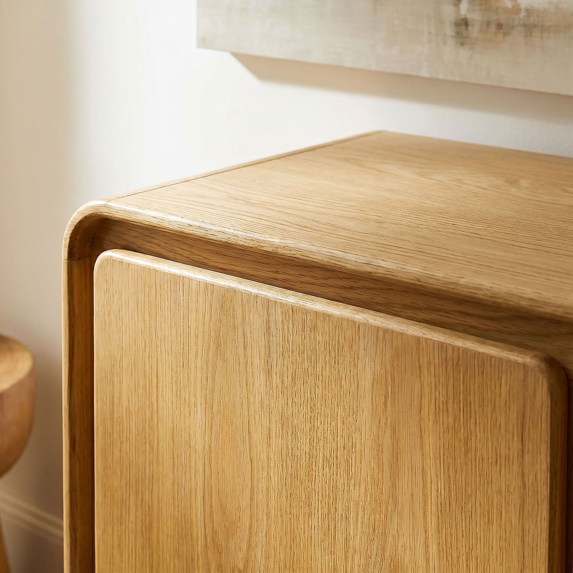 Lumo 3-Door Curved Wood Accent Cabinet by Modway