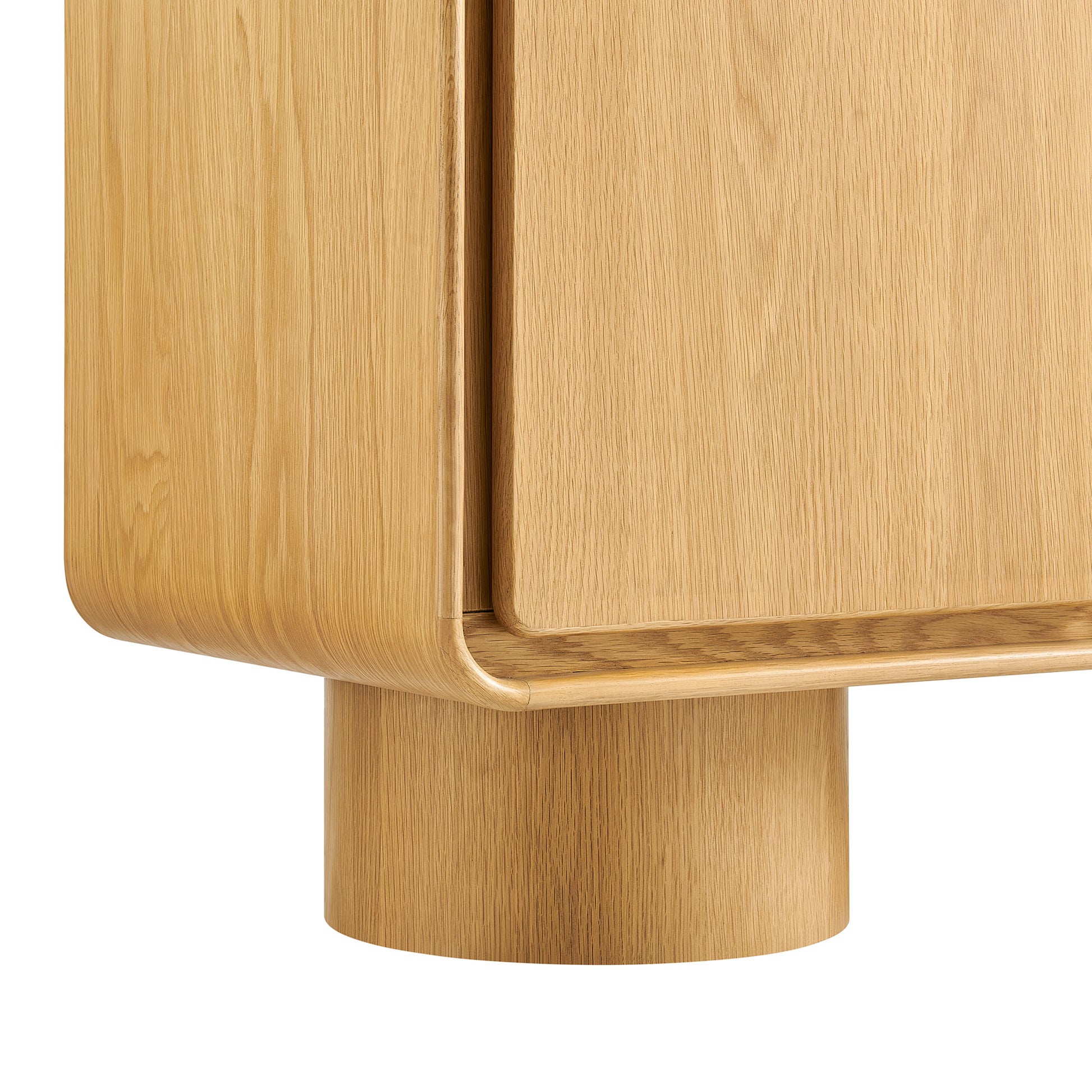 Lumo 3-Door Curved Wood Accent Cabinet by Modway