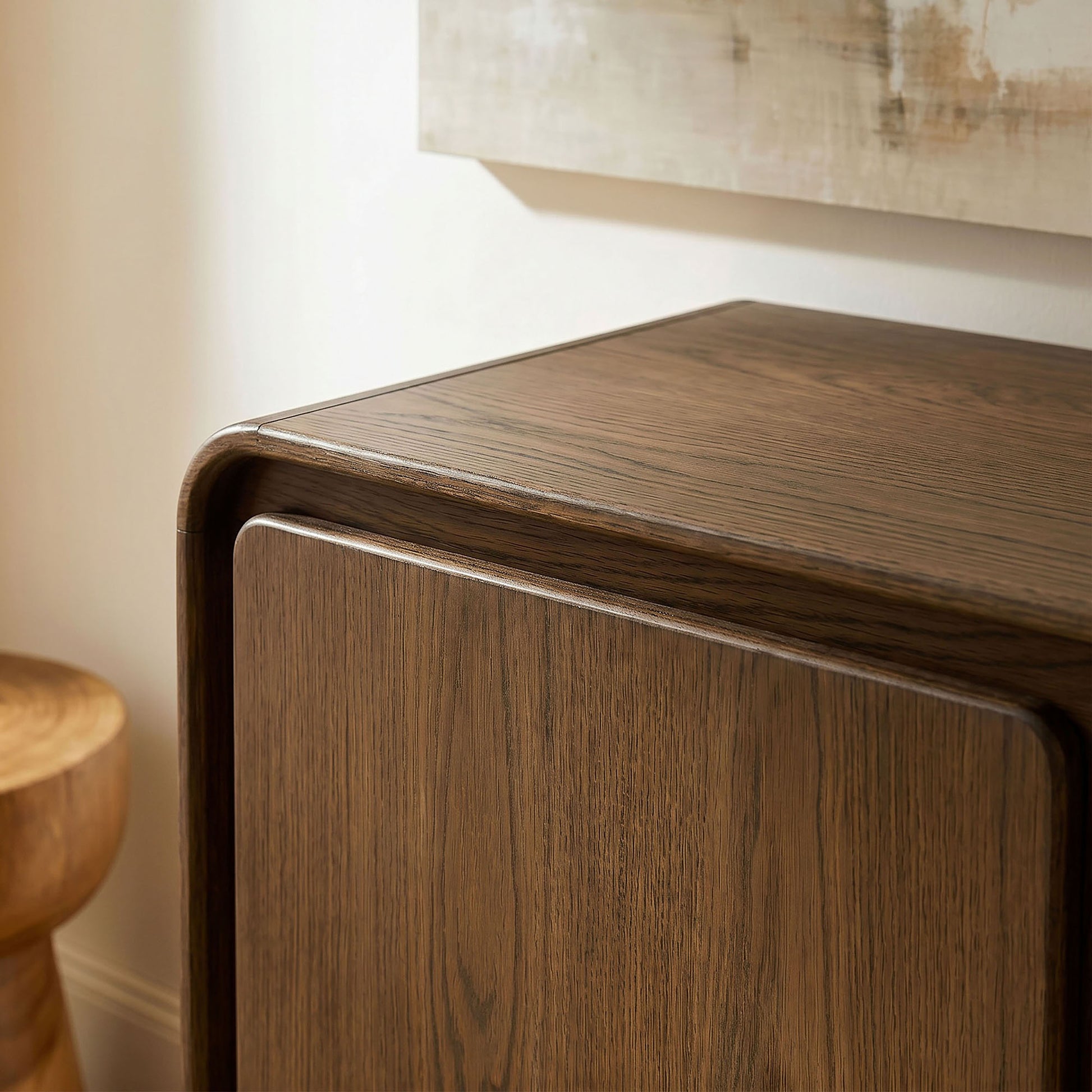 Lumo 3-Door Curved Wood Accent Cabinet by Modway