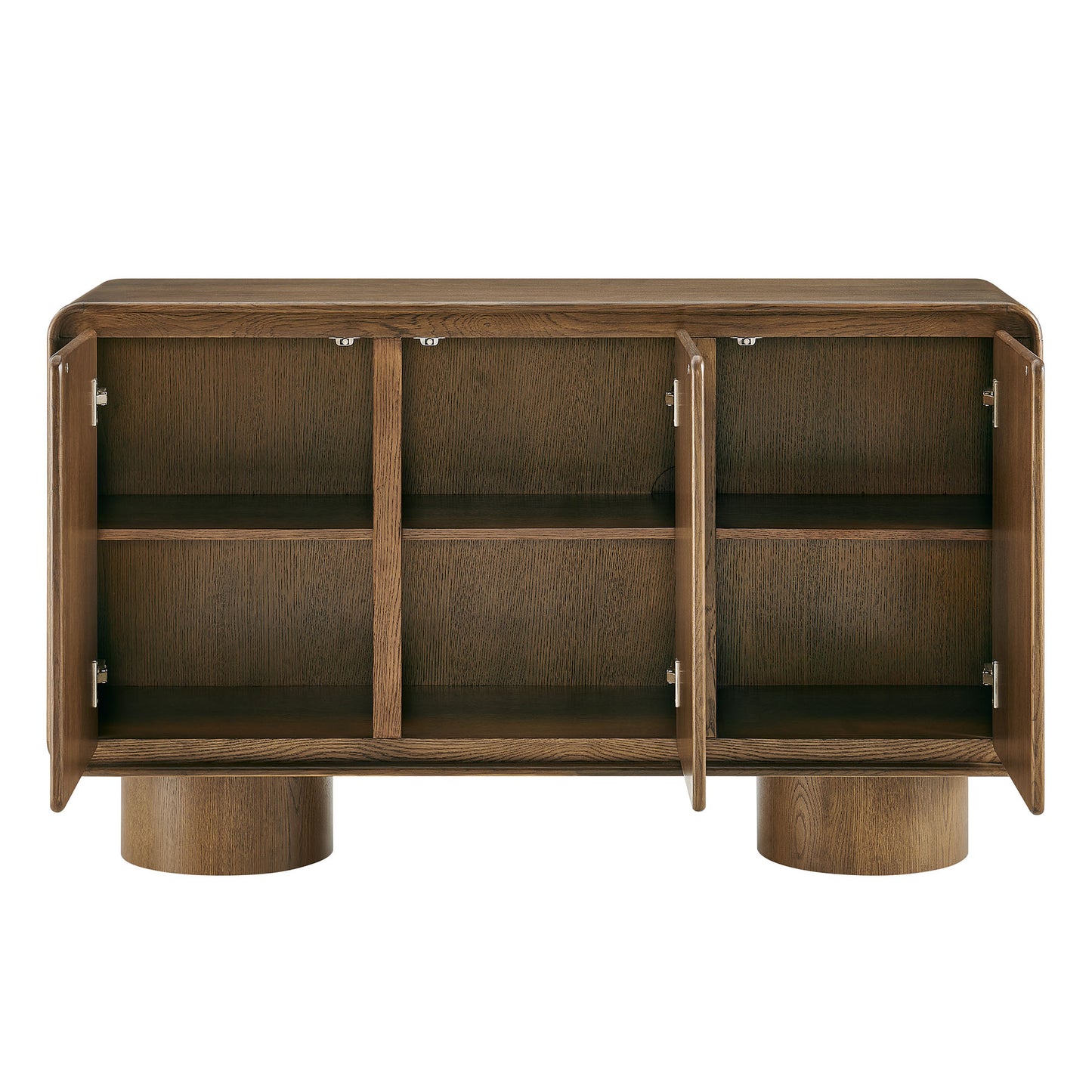 Lumo 3-Door Curved Wood Accent Cabinet by Modway