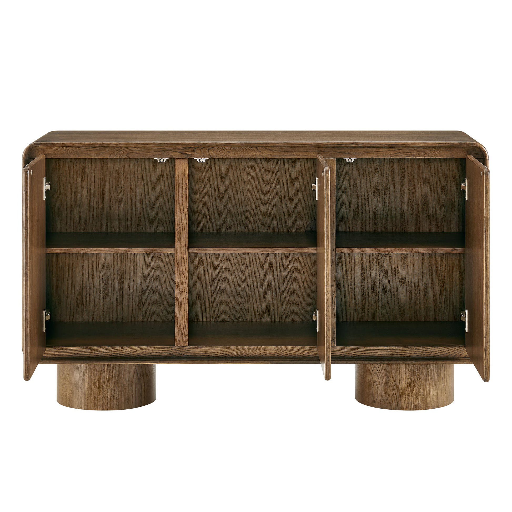 Lumo 3-Door Curved Wood Accent Cabinet by Modway