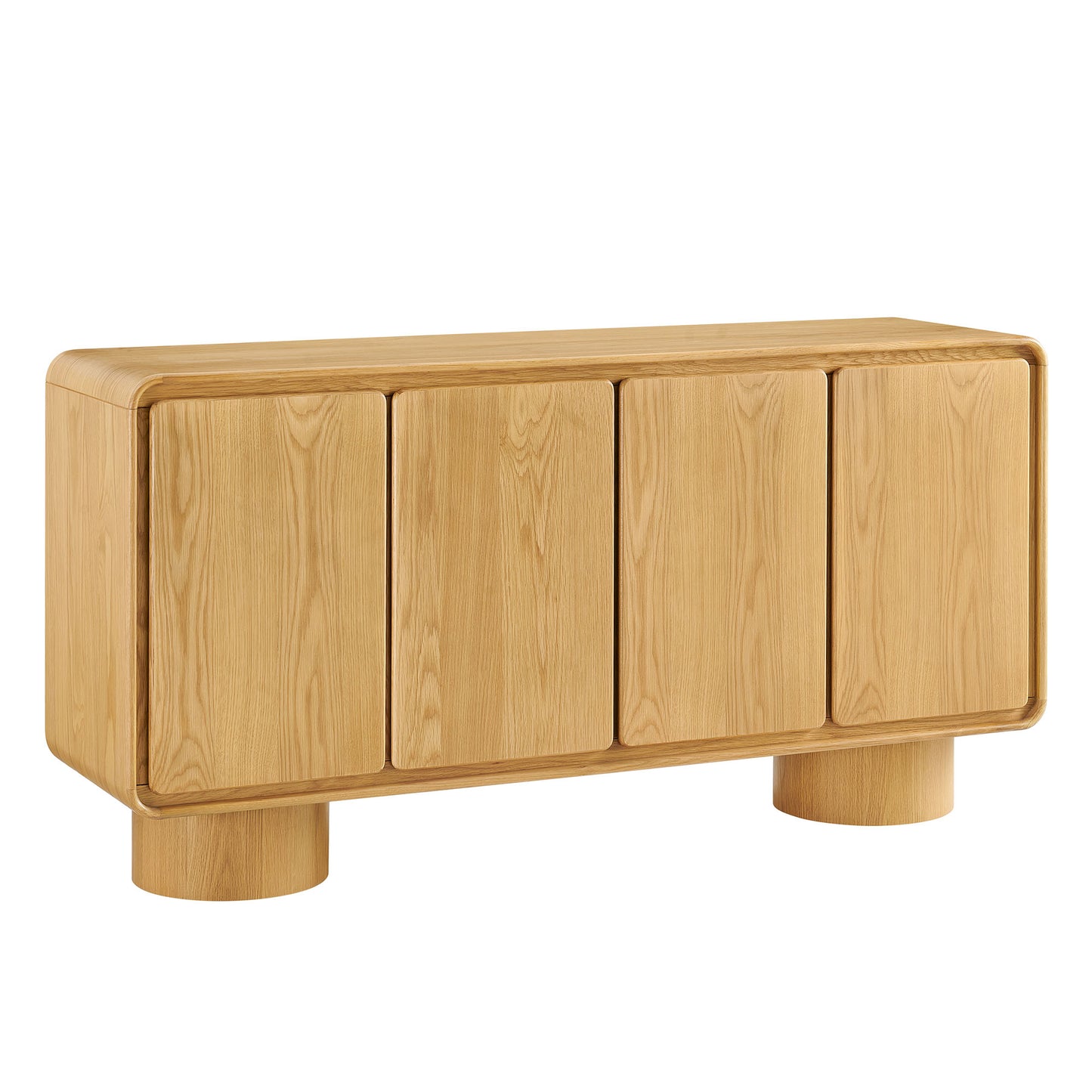 Lumo 4-Door Curved Wood Accent Cabinet by Modway