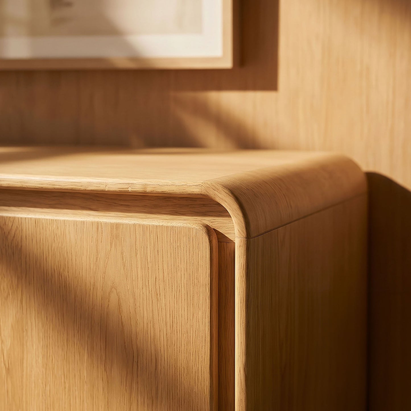 Lumo 4-Door Curved Wood Accent Cabinet by Modway