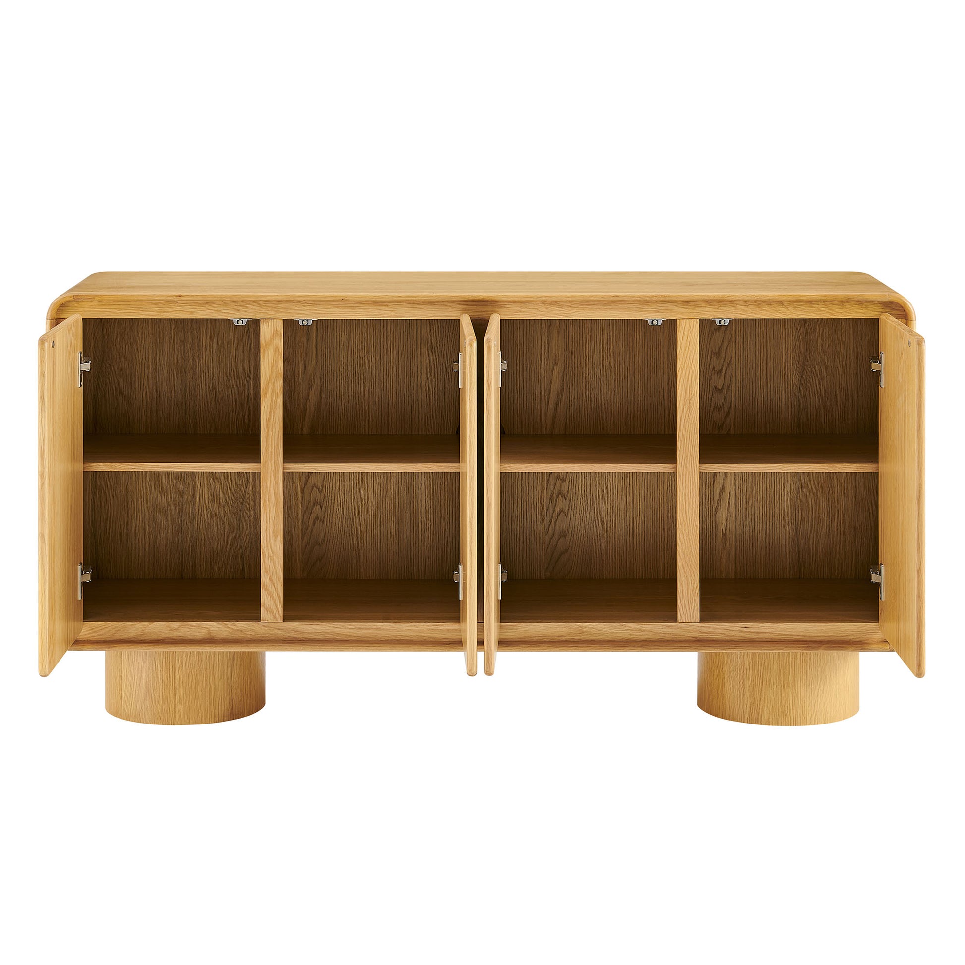 Lumo 4-Door Curved Wood Accent Cabinet by Modway