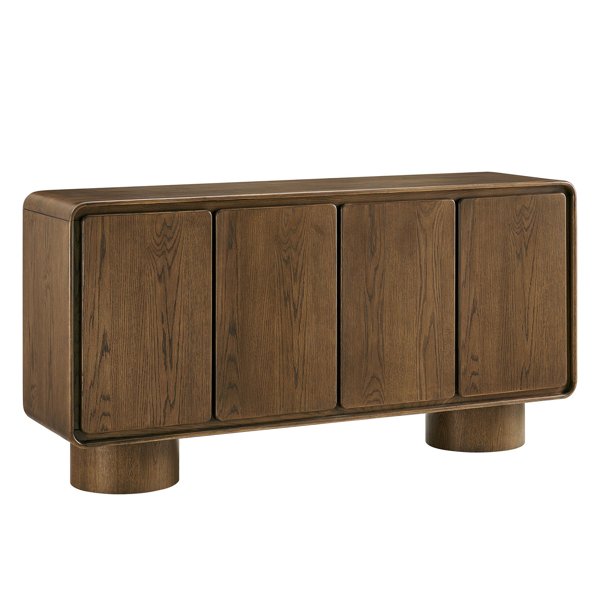Lumo 4-Door Curved Wood Accent Cabinet by Modway