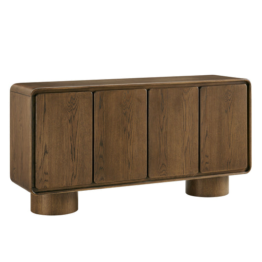 Lumo 4-Door Curved Wood Accent Cabinet by Modway