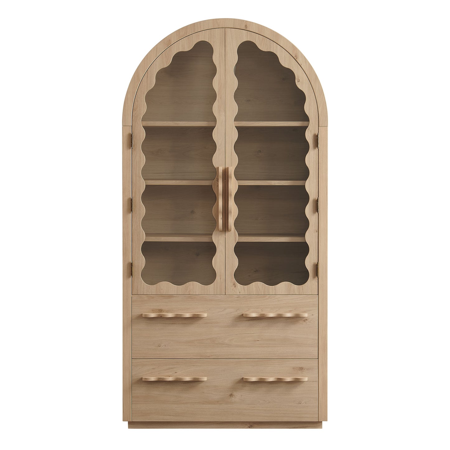Rory 76 Inch Arched Kitchen Pantry Display Cabinet by Modway EEI-7589-LOA